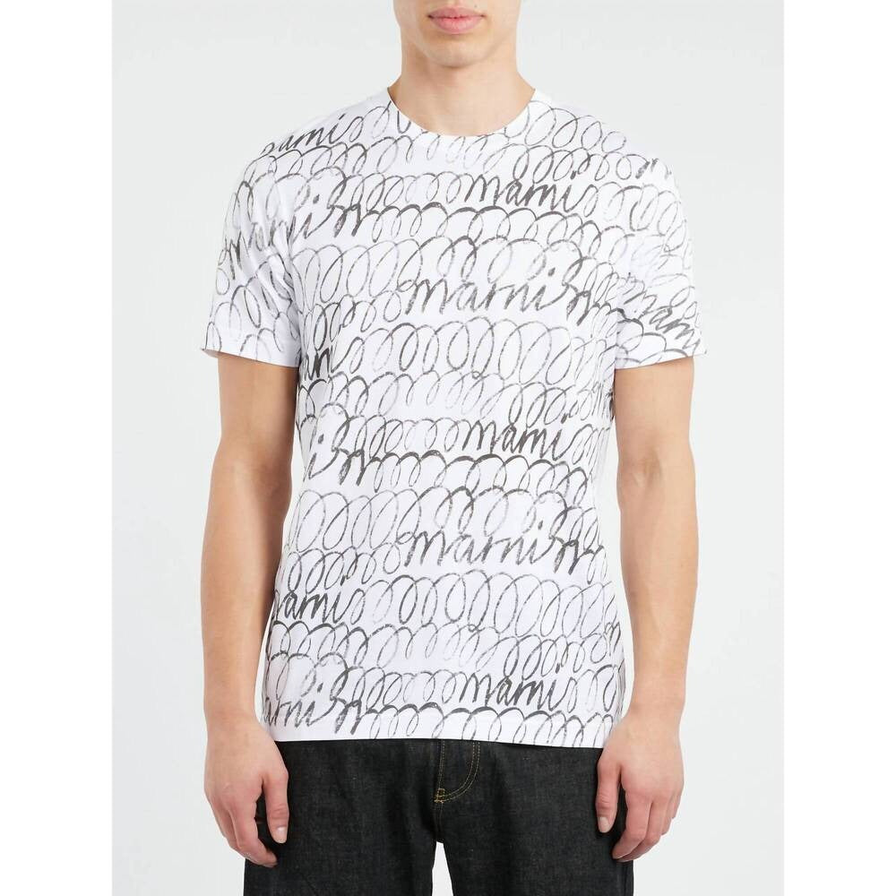 Marni Scribbled Motif Organic Cotton T-Shirt - Lily White