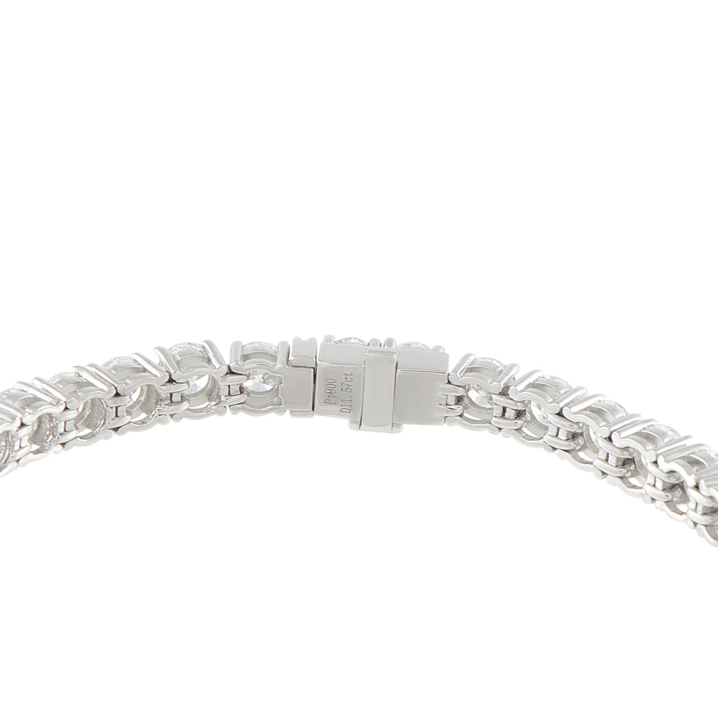 LB Exclusive Platinum 11.57ct Diamond Tennis Bracelet MF02-041526