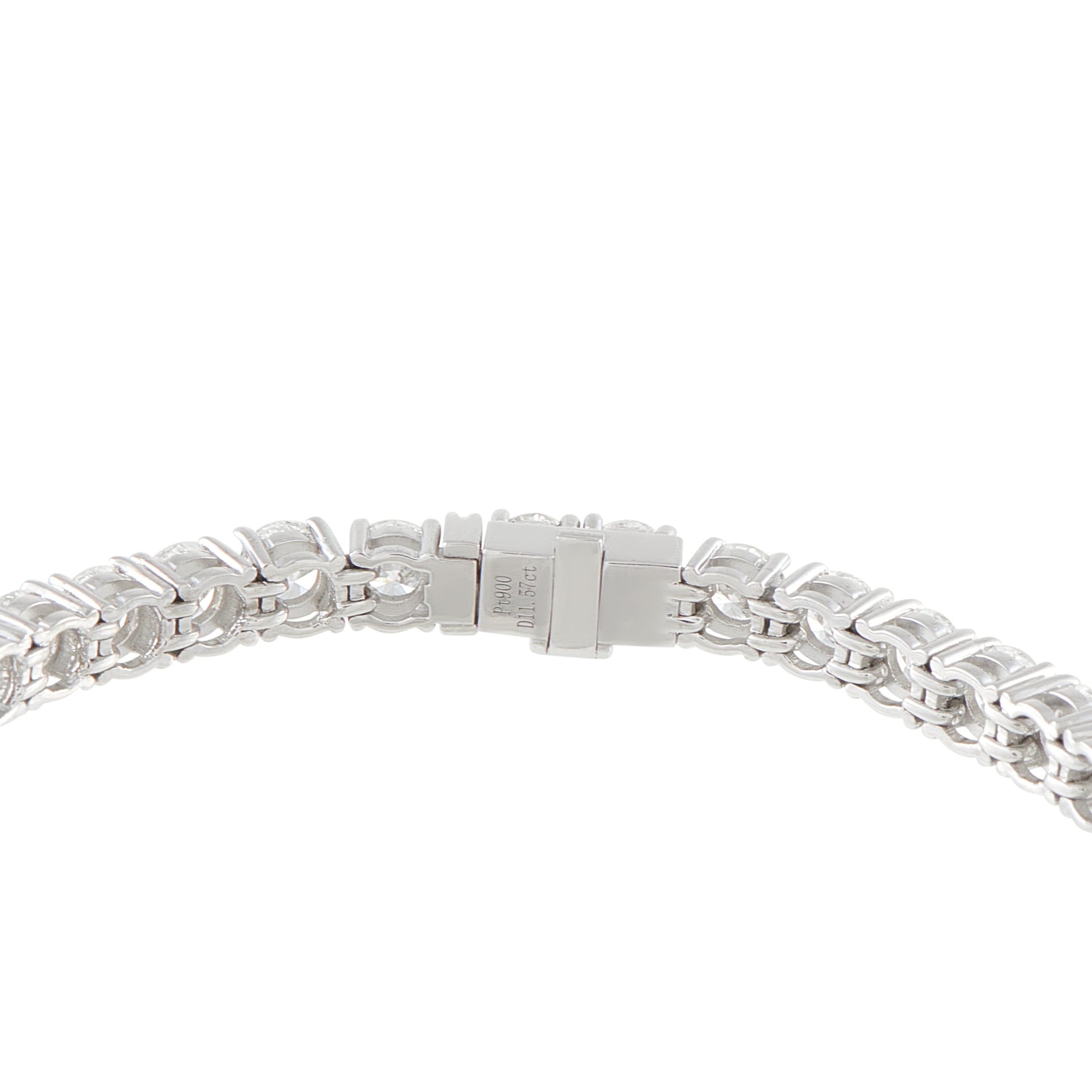 LB Exclusive Platinum 11.57ct Diamond Tennis Bracelet MF02-041526