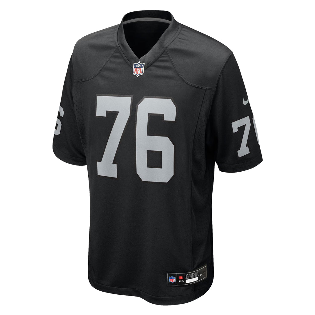 Las Vegas Raiders Caleb Rogers Black Team Game Jersey