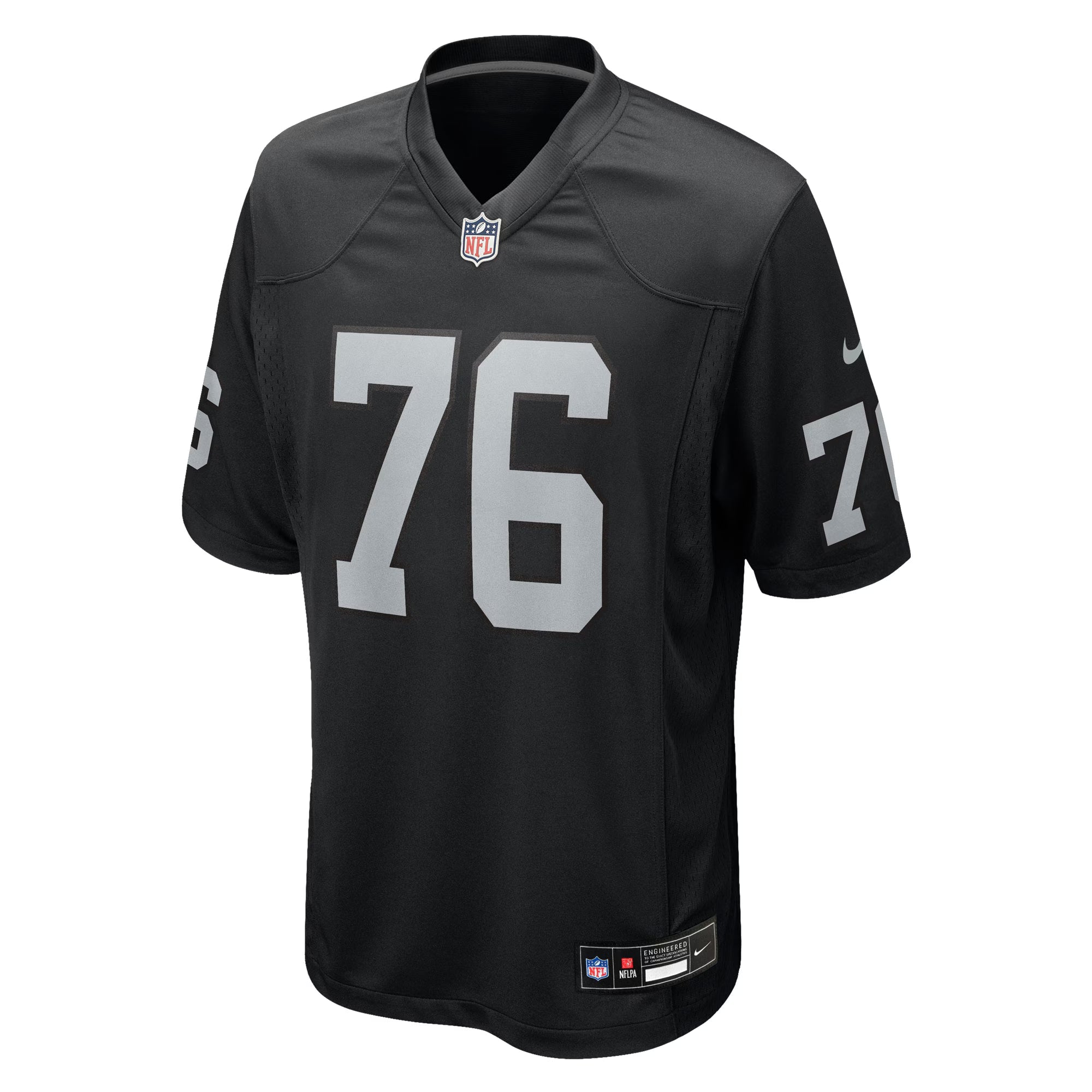 Las Vegas Raiders Caleb Rogers Black Team Game Jersey