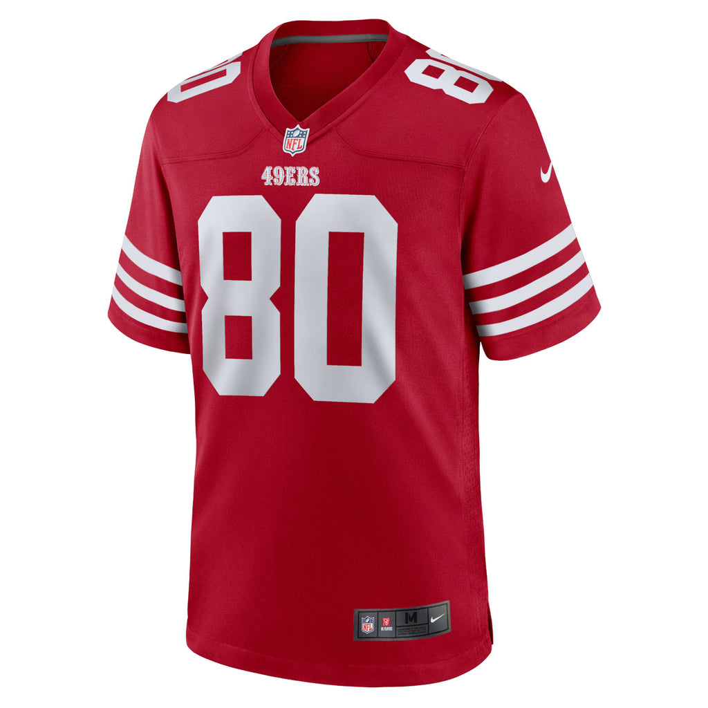San Francisco 49ers Jerry Rice Scarlet Retired Game Player Jersey