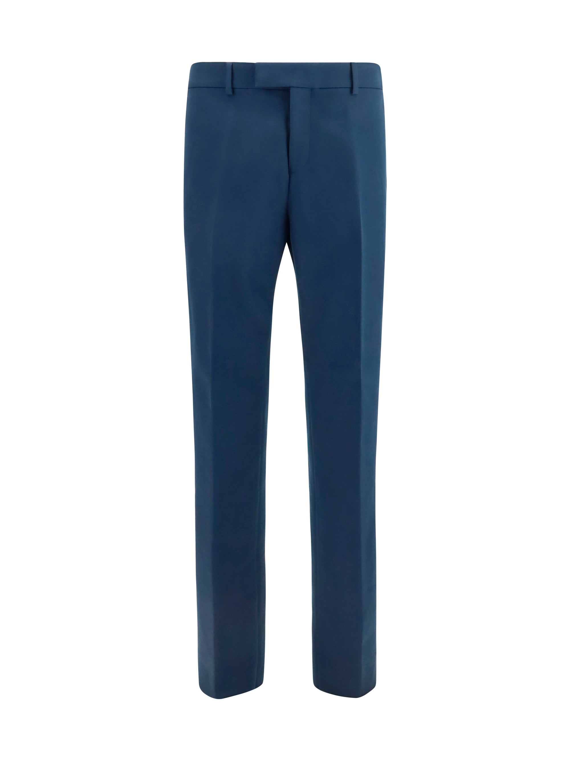 Ferragamo Men Cotton And Cashmere Chinos Pants