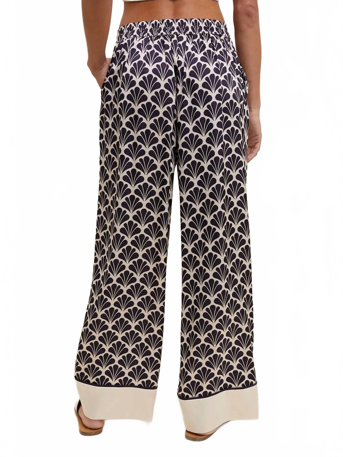 Lux Pant In Ecru/black