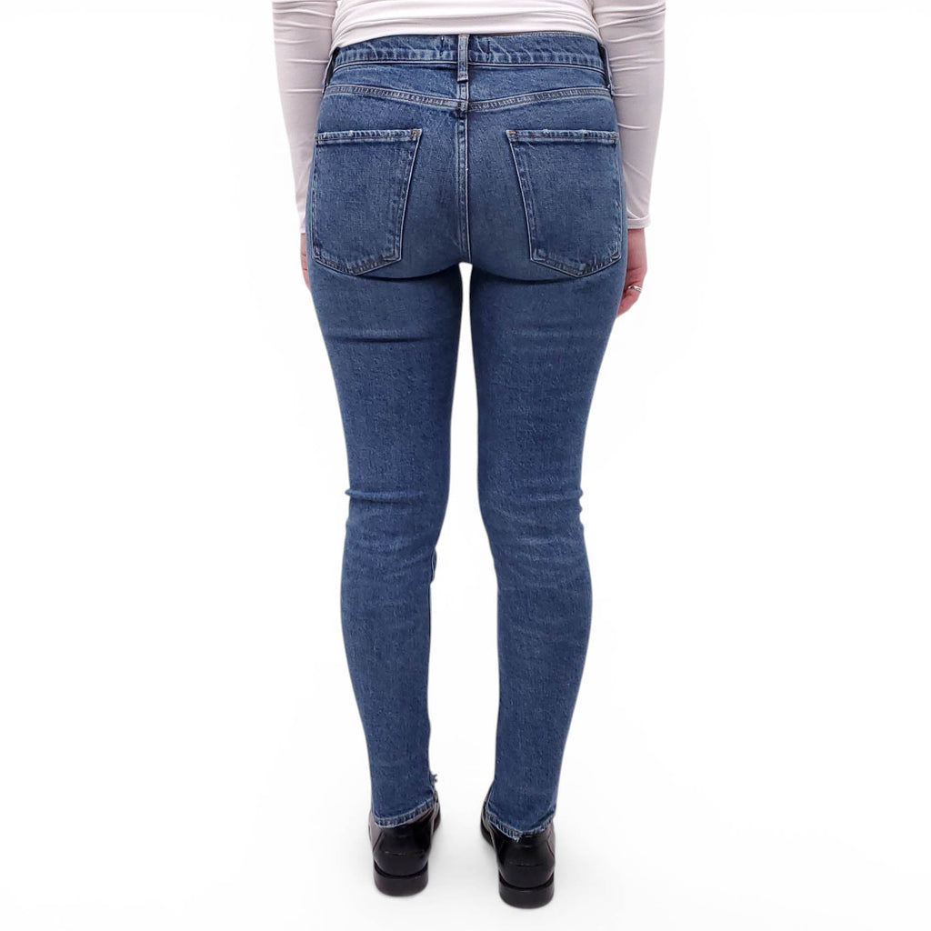 AGOLDE MEDIUM WASH 'TONI' SKINNY JEANS - SIZE 26