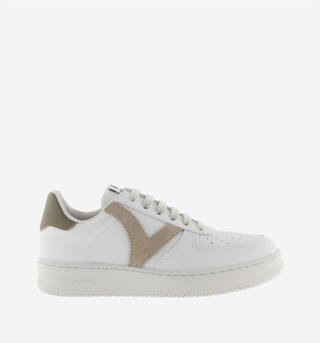 Men's Low-Top Lace-Up Sneakers In Taupe