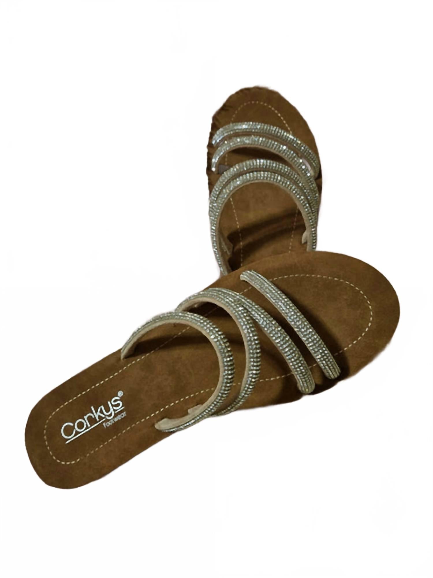 Women's Striptease Rhinestone Sandals In Silver