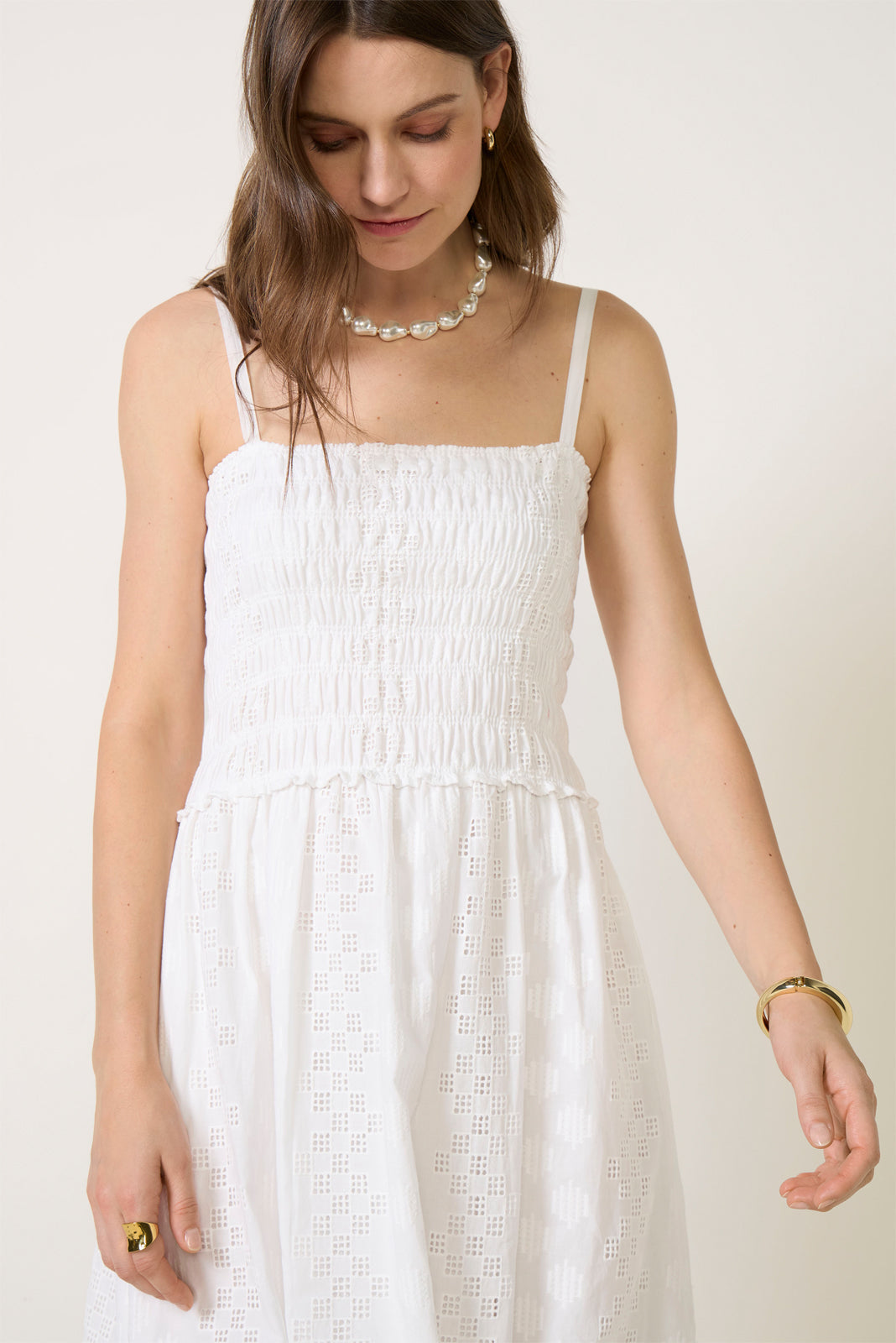 Women's Kyleah Geo Eyelet Dress