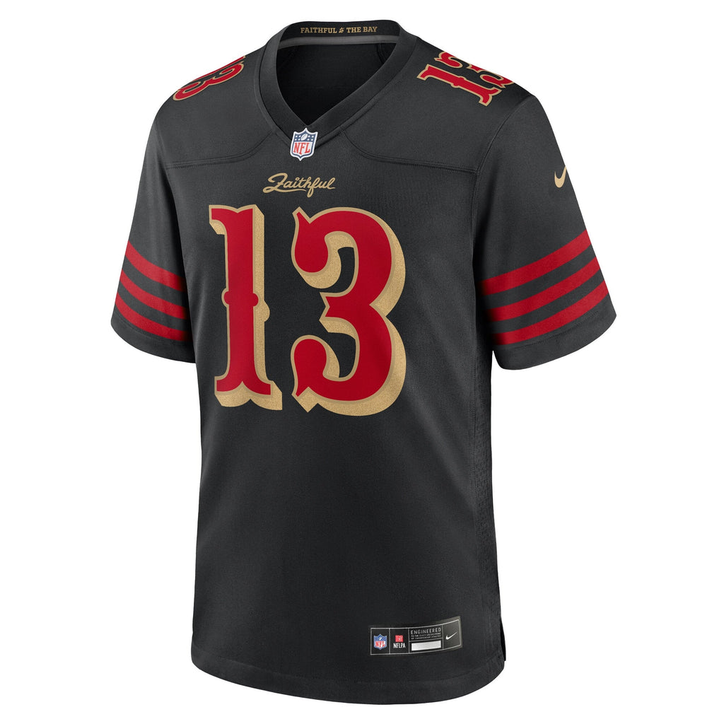San Francisco 49ers Brock Purdy Black 2025 Rivalries Collection Game Jersey