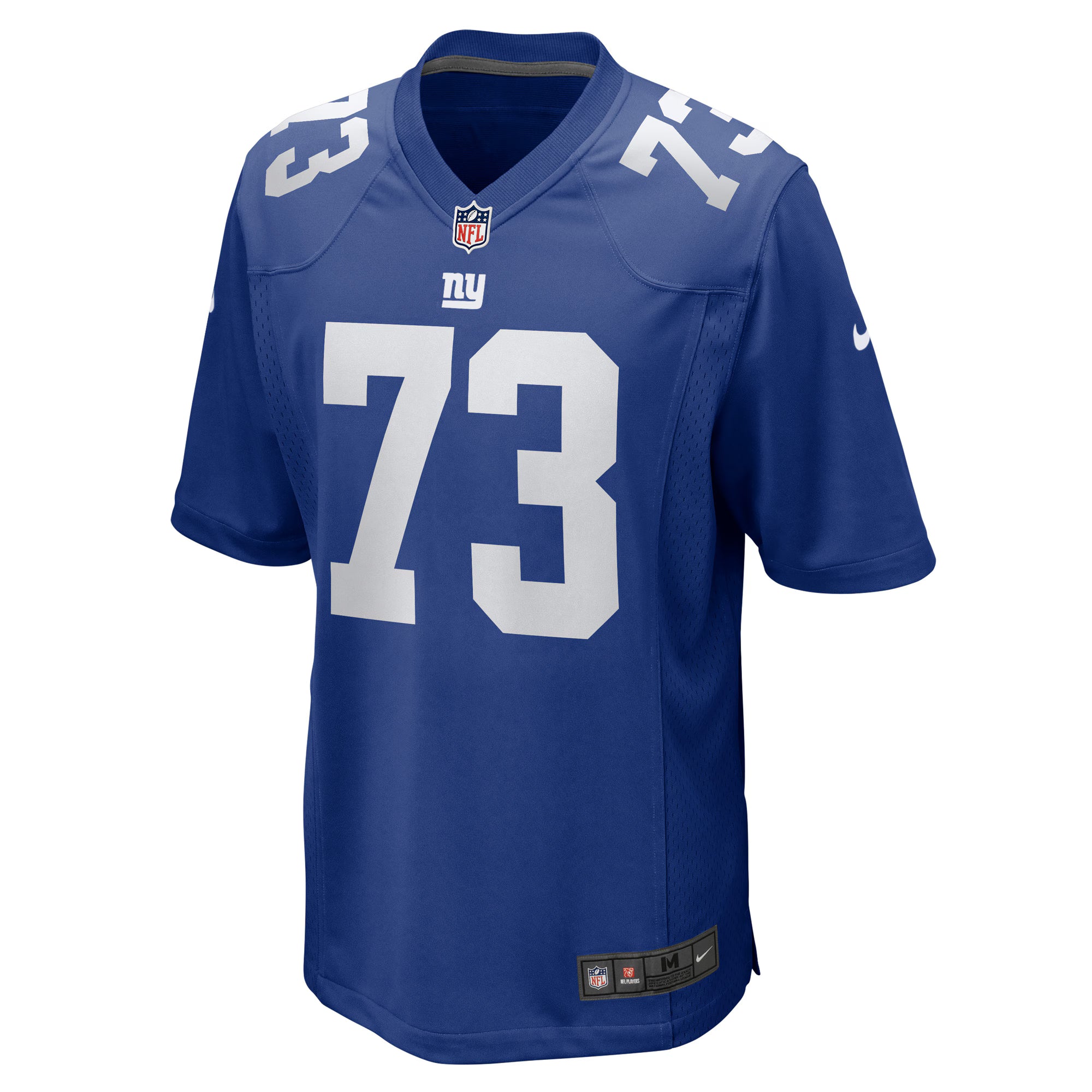 New York Giants Evan Neal Royal Player Game Jersey