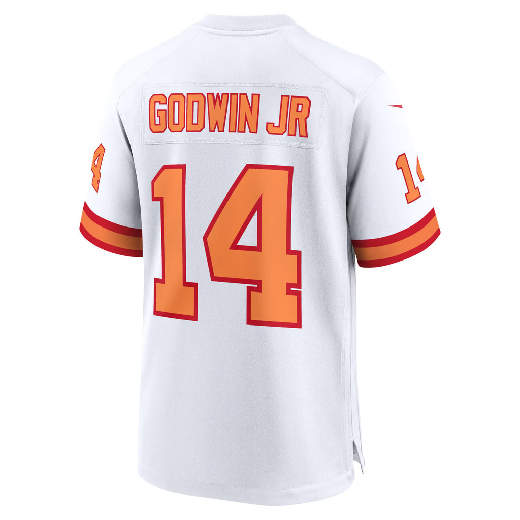76 Tampa Bay Buccaneers Chris Godwin Jr. White 50th Season Game Jersey