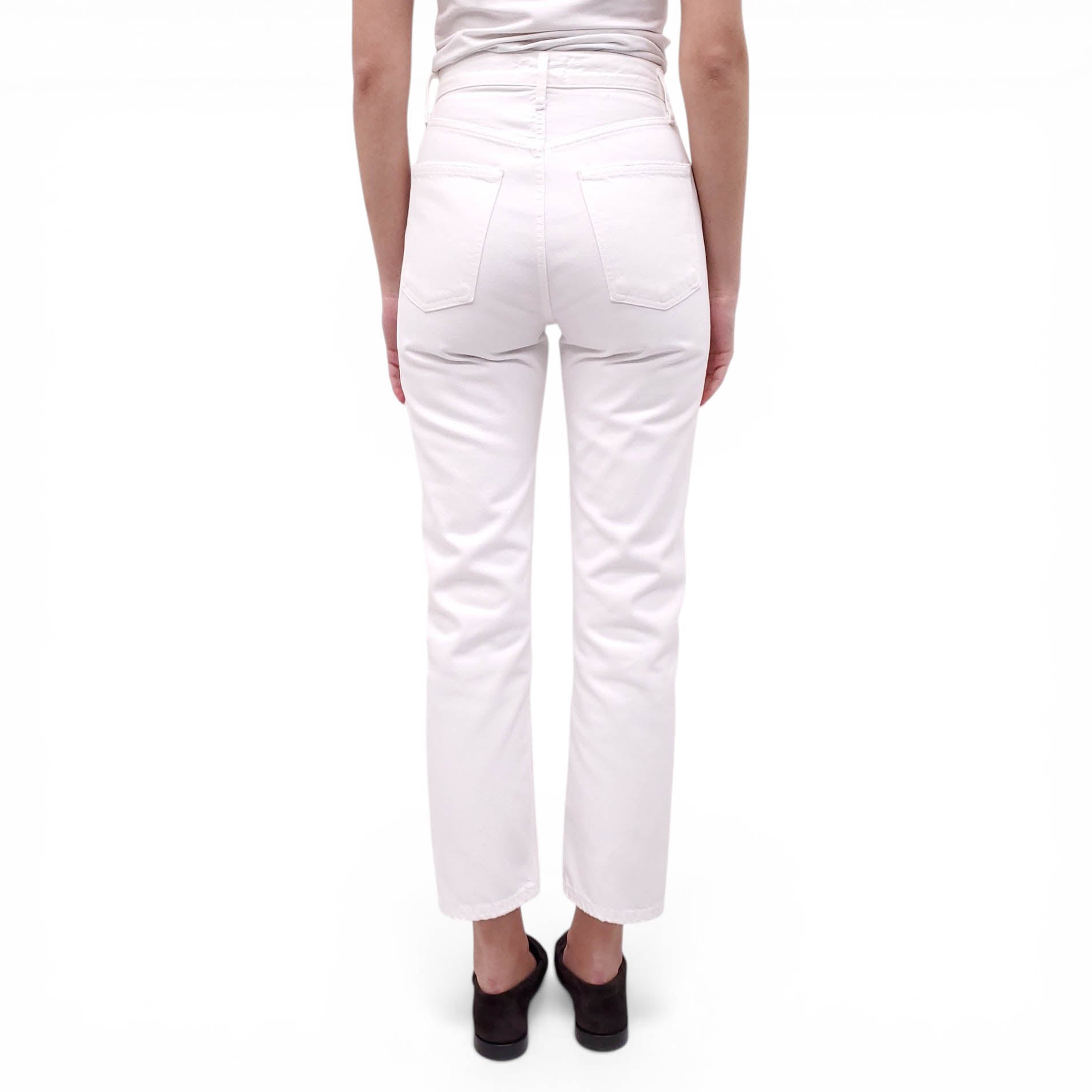 AGOLDE WHITE '90S PINCH' JEANS - SIZE 24
