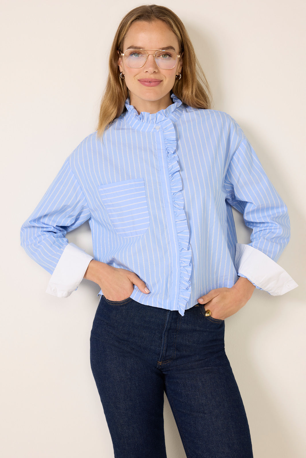 Women's Janna Ruffle Trim Shirt