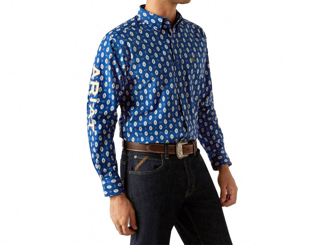 Men's Casual Series Team Shirt In Navy/white