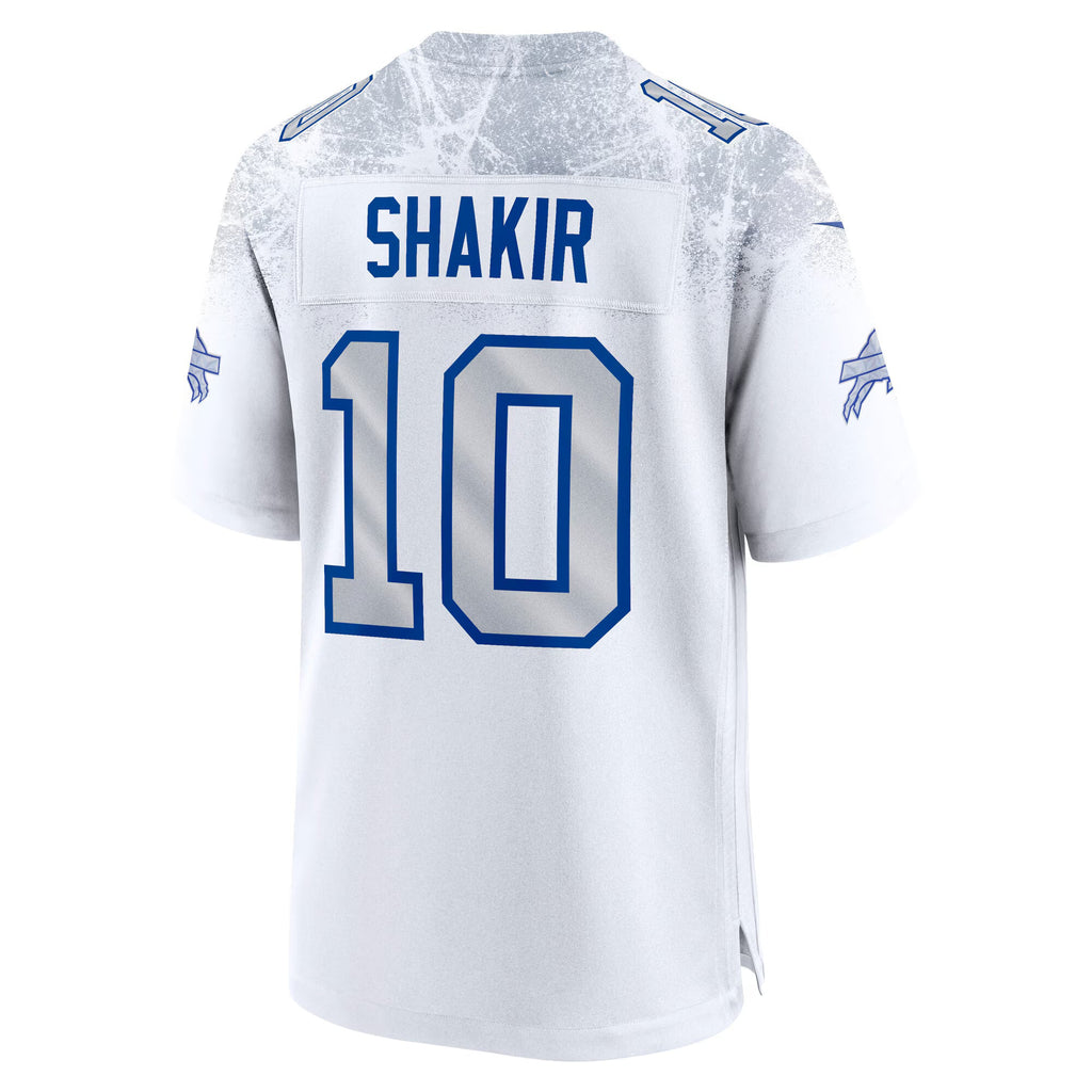 Buffalo Bills Khalil Shakir White 2025 Rivalries Collection Game Jersey