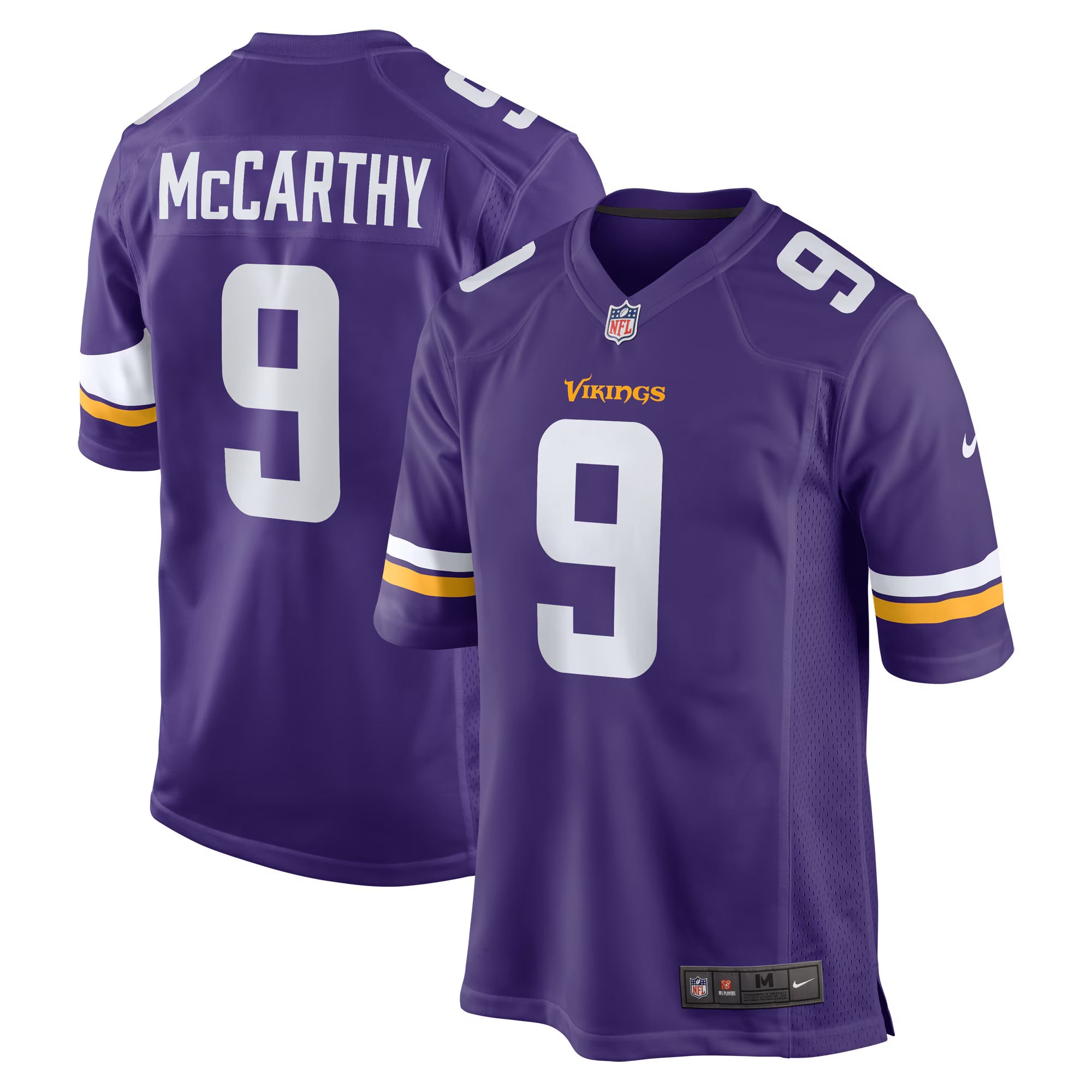 Minnesota Vikings J.J. McCarthy Purple Player Game Jersey