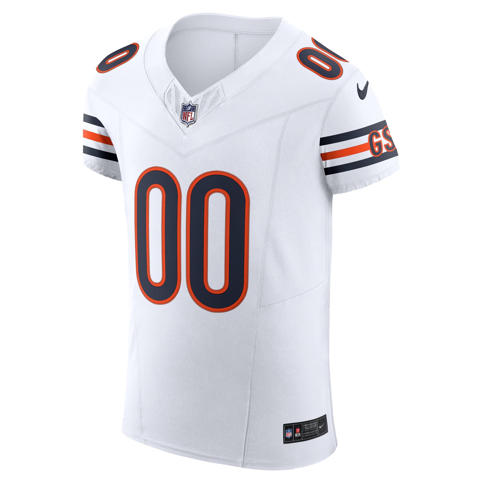 Chicago Bears White Vapor F.U.S.E. Elite Custom Jersey