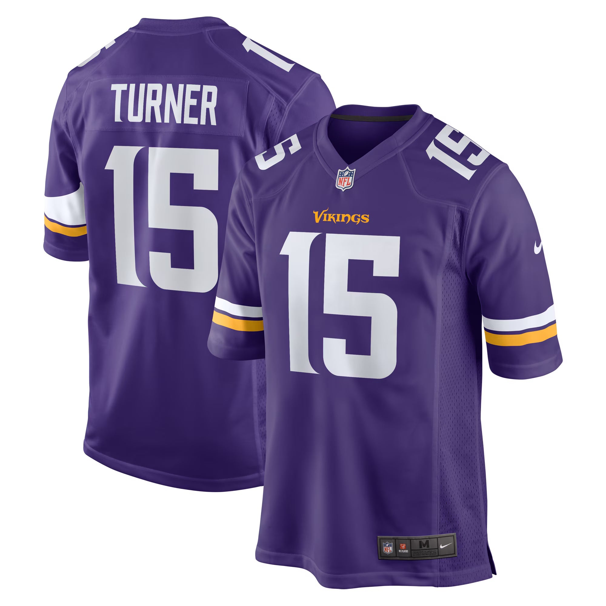 Minnesota Vikings Dallas Turner Purple Player Game Jersey