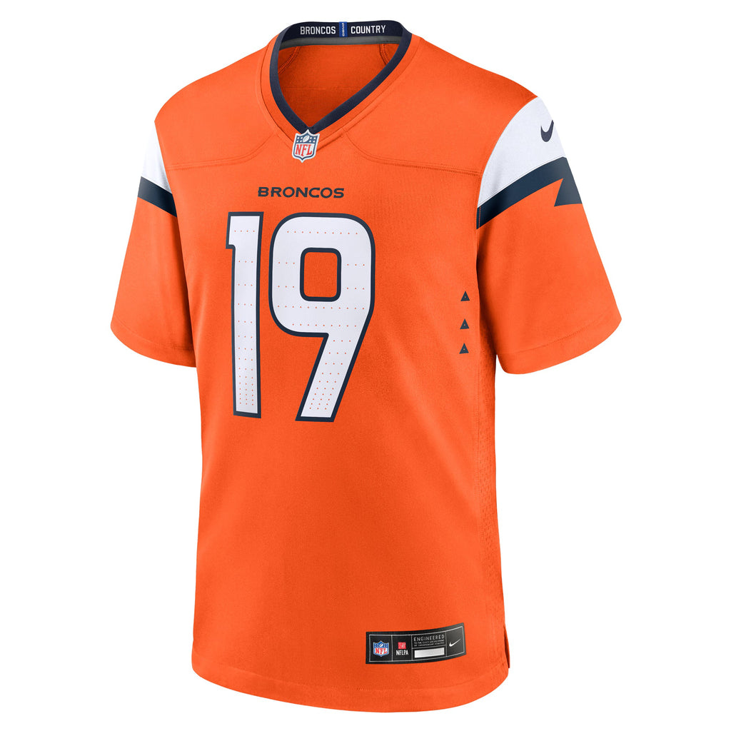 Denver Broncos Marvin Mims Jr Orange Team Game Jersey