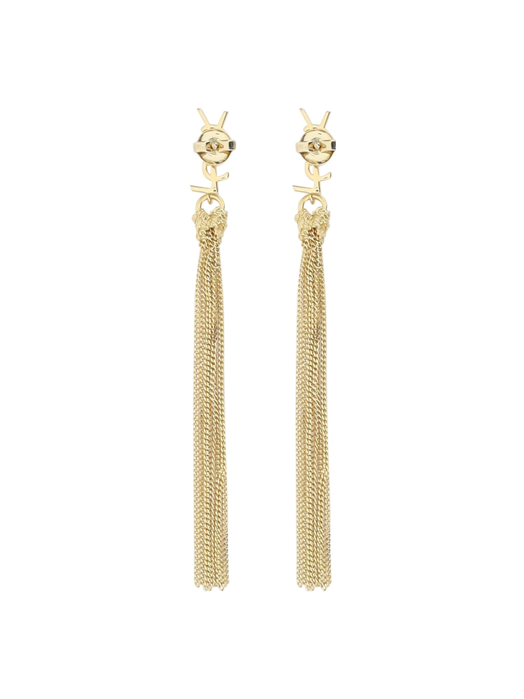 Saint Laurent Women Bo Pompons Chaines Brass Metal