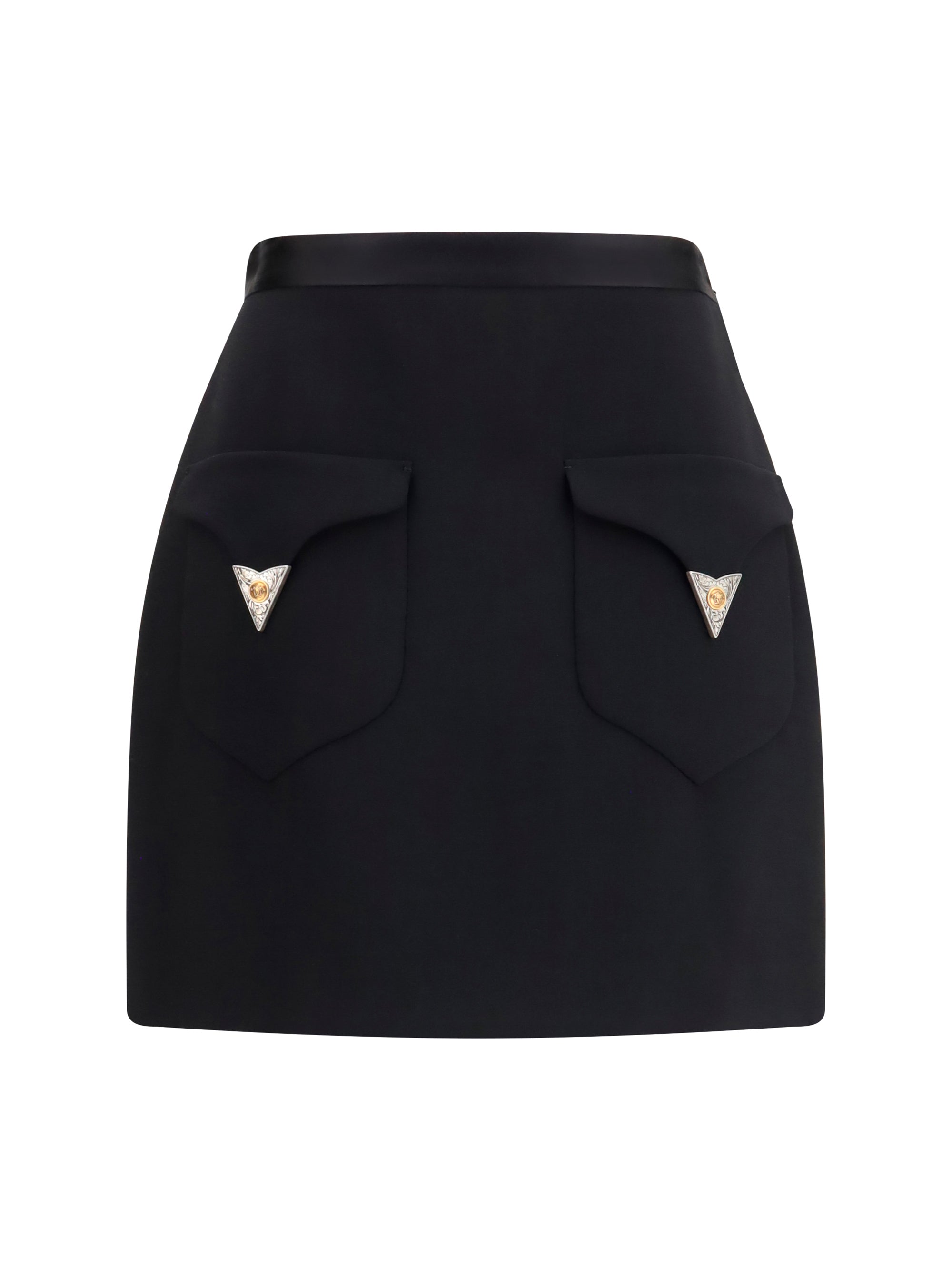 Versace Women Wool Mini Skirt