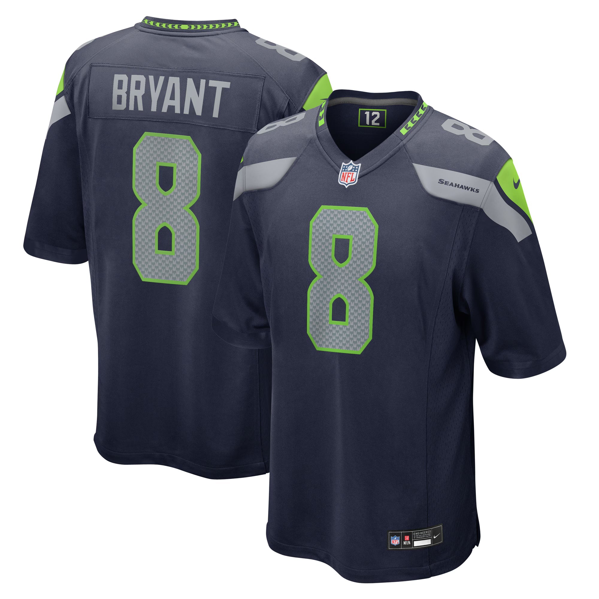 Seattle Seahawks Coby Bryant College Navy Game Jersey