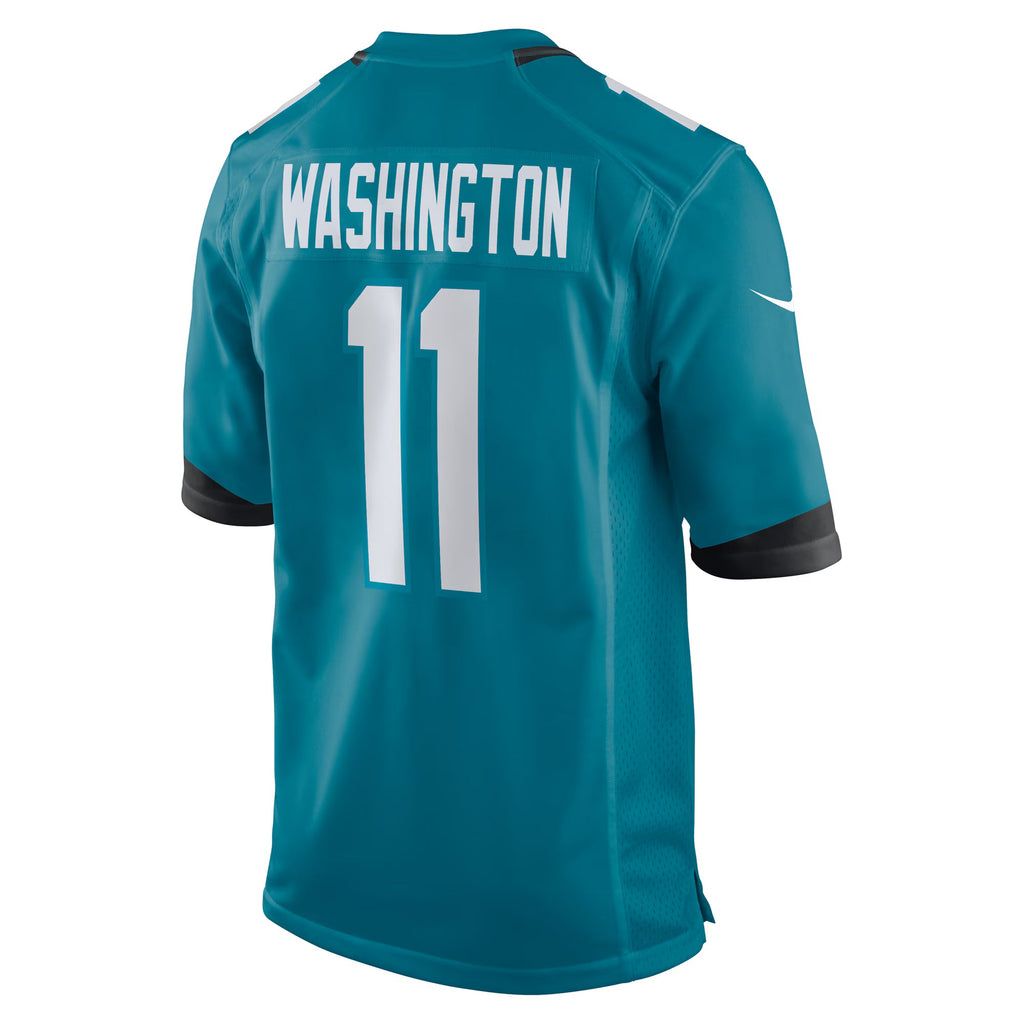 Jacksonville Jaguars Parker Washington Teal Team Game Jersey