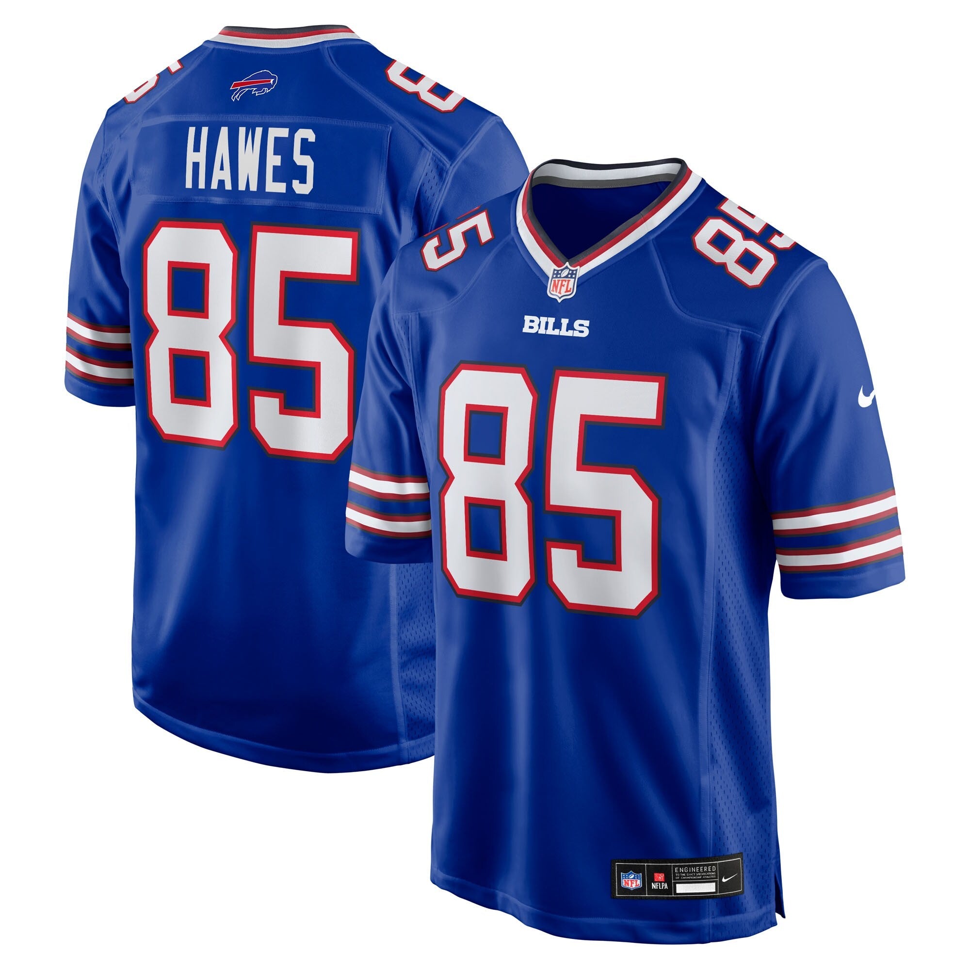 Buffalo Bills Jackson Hawes Royal Team Game Jersey