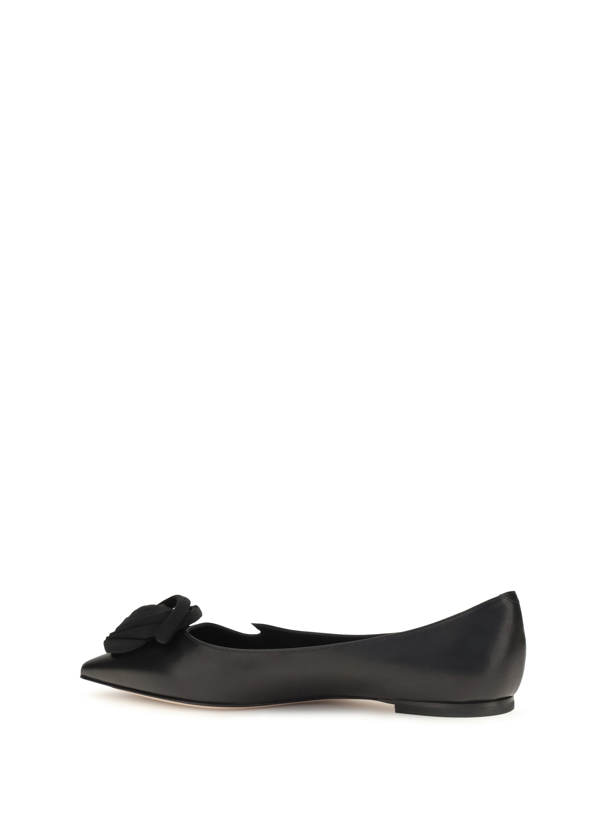 Roger Vivier Women Suede Rose Vivier Ballerinas
