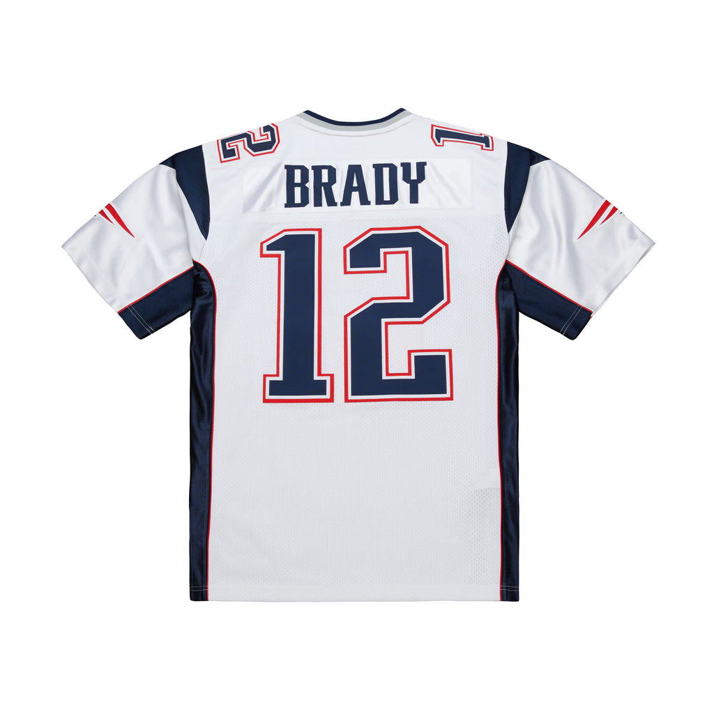 New England Patriots Tom Brady Mitchell & Ness White 2000 Authentic Jersey