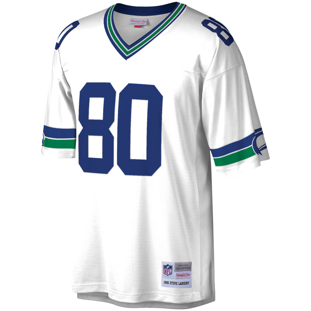 Seattle Seahawks Steve Largent Mitchell & Ness White Legacy Replica Jersey