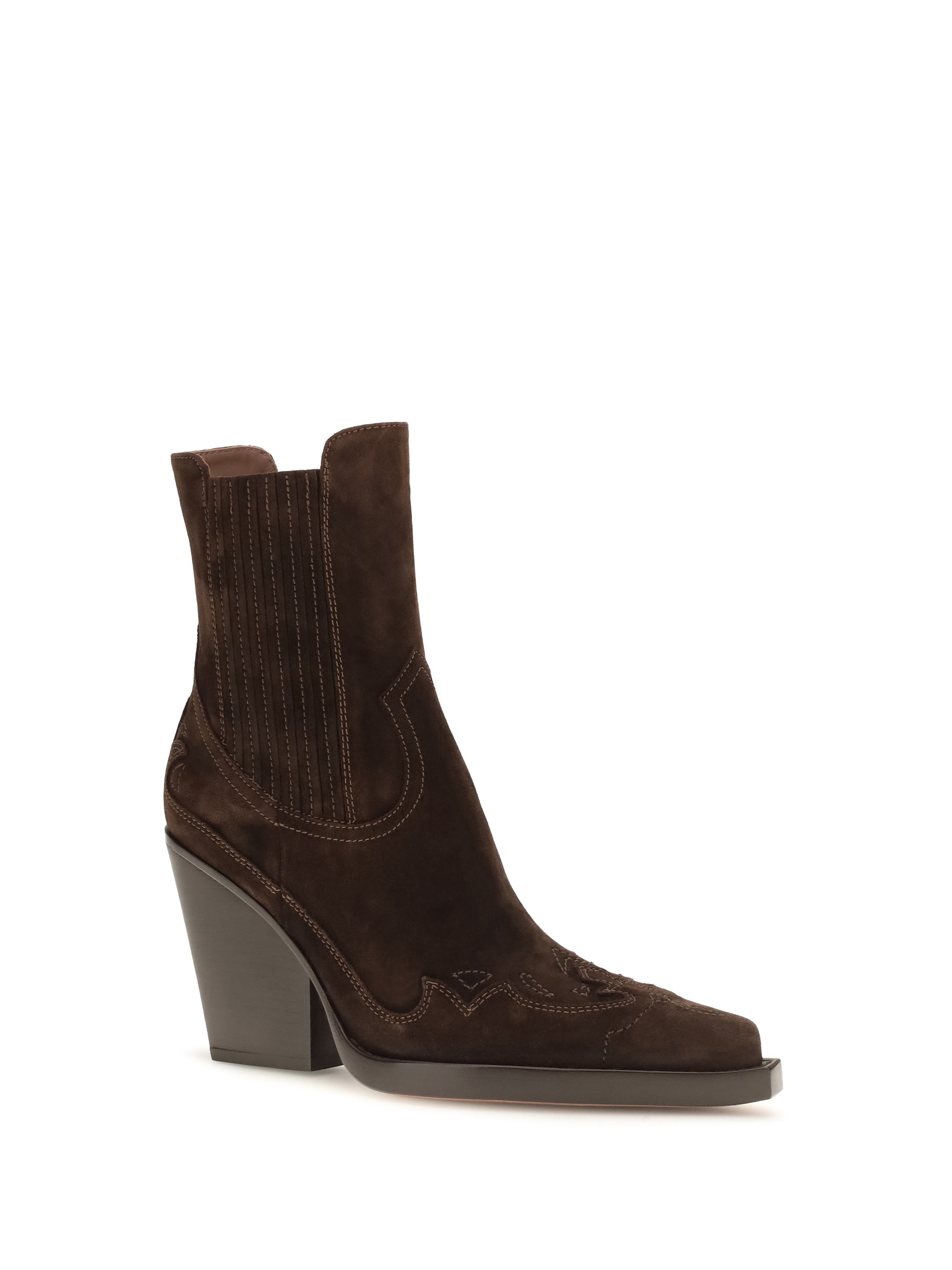 Paris Texas Women Dallas Embroidered Ankle Boots