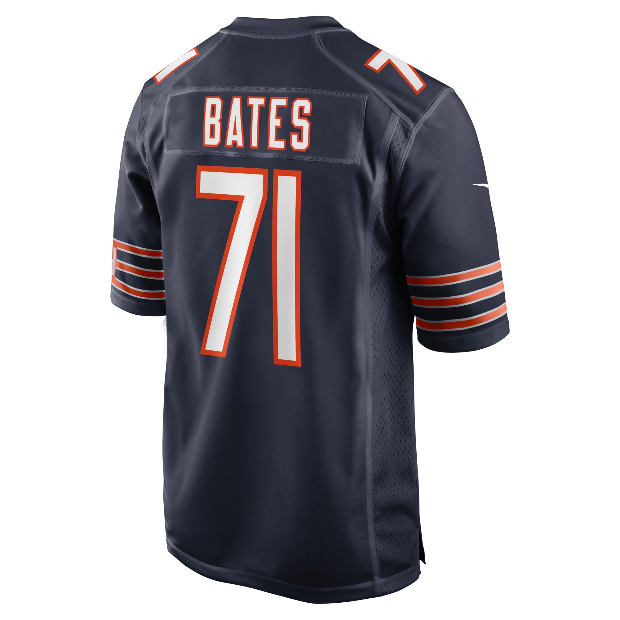 Chicago Bears Ryan Bates Navy Game Jersey