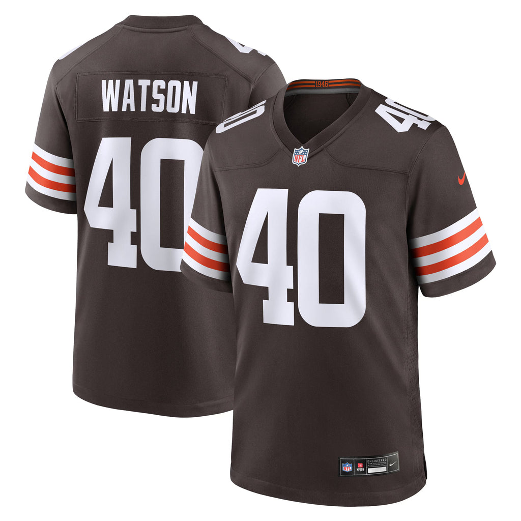 Cleveland Browns Nathaniel Watson Brown Team Game Jersey