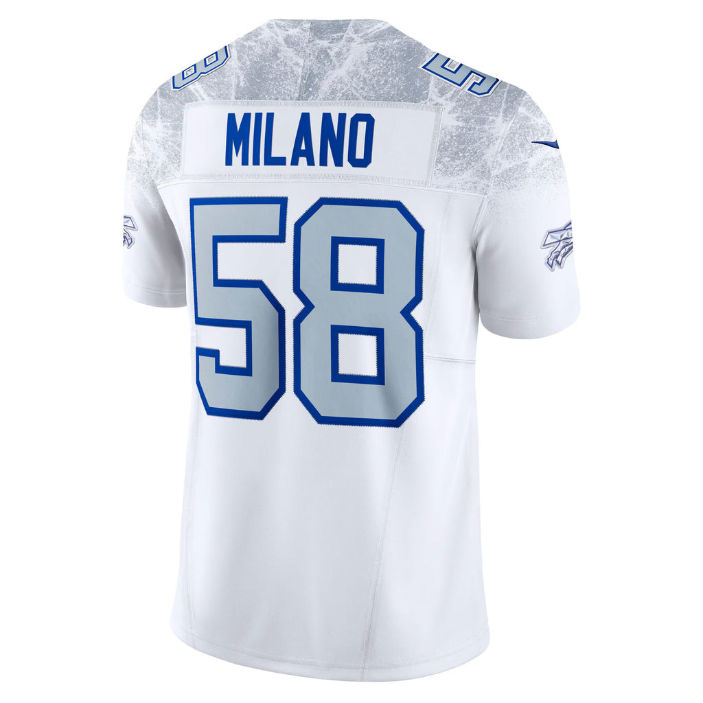 Buffalo Bills Matt Milano White 2025 Rivalries Collection Limited Jersey