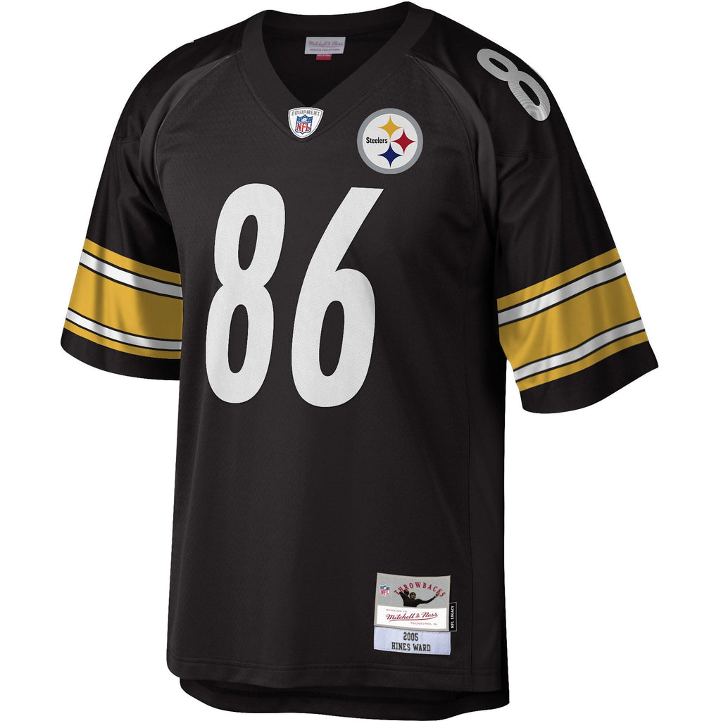 Pittsburgh Steelers Hines Ward Mitchell & Ness Black Legacy Replica Jersey