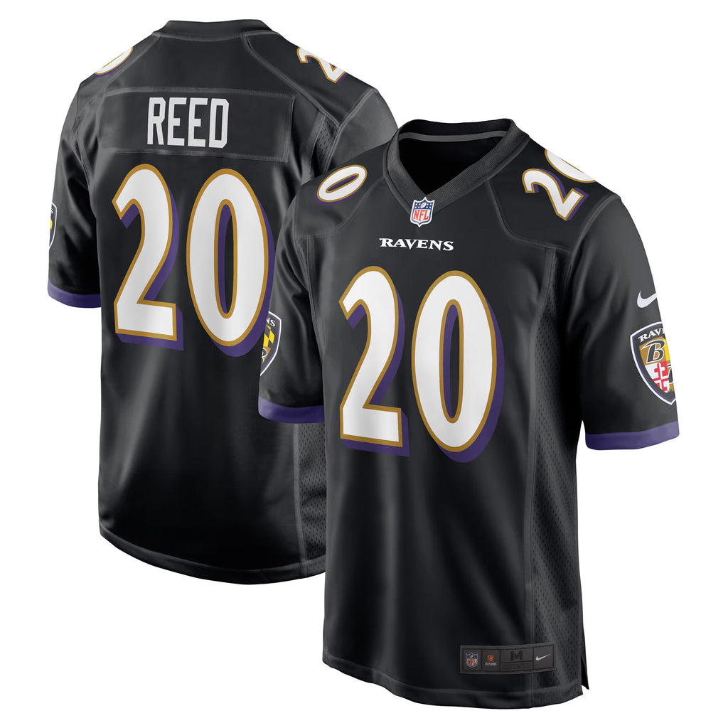 Baltimore Ravens Ed Reed Black Retired Player Alternate Game Jersey