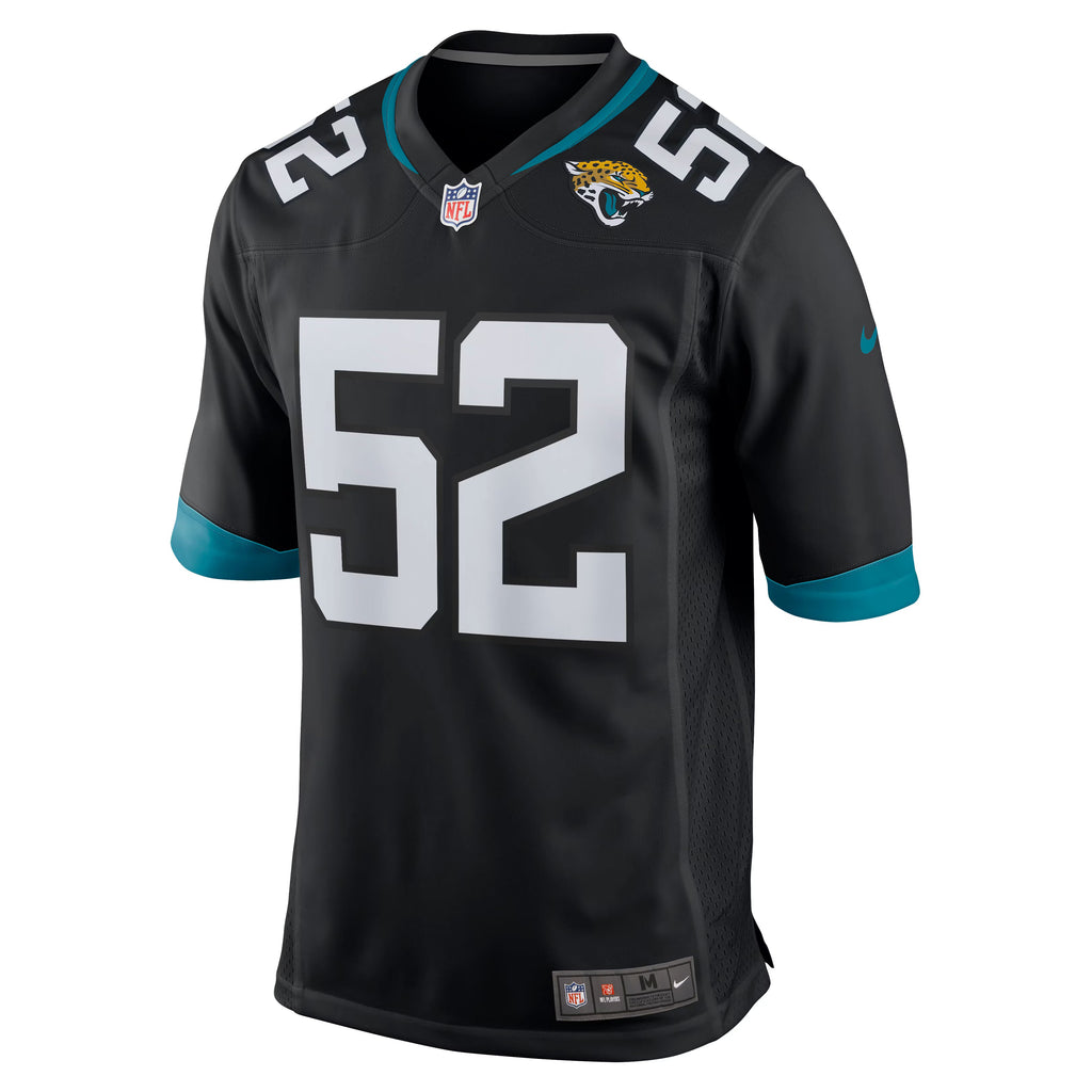Jacksonville Jaguars DaVon Hamilton Black Game Jersey