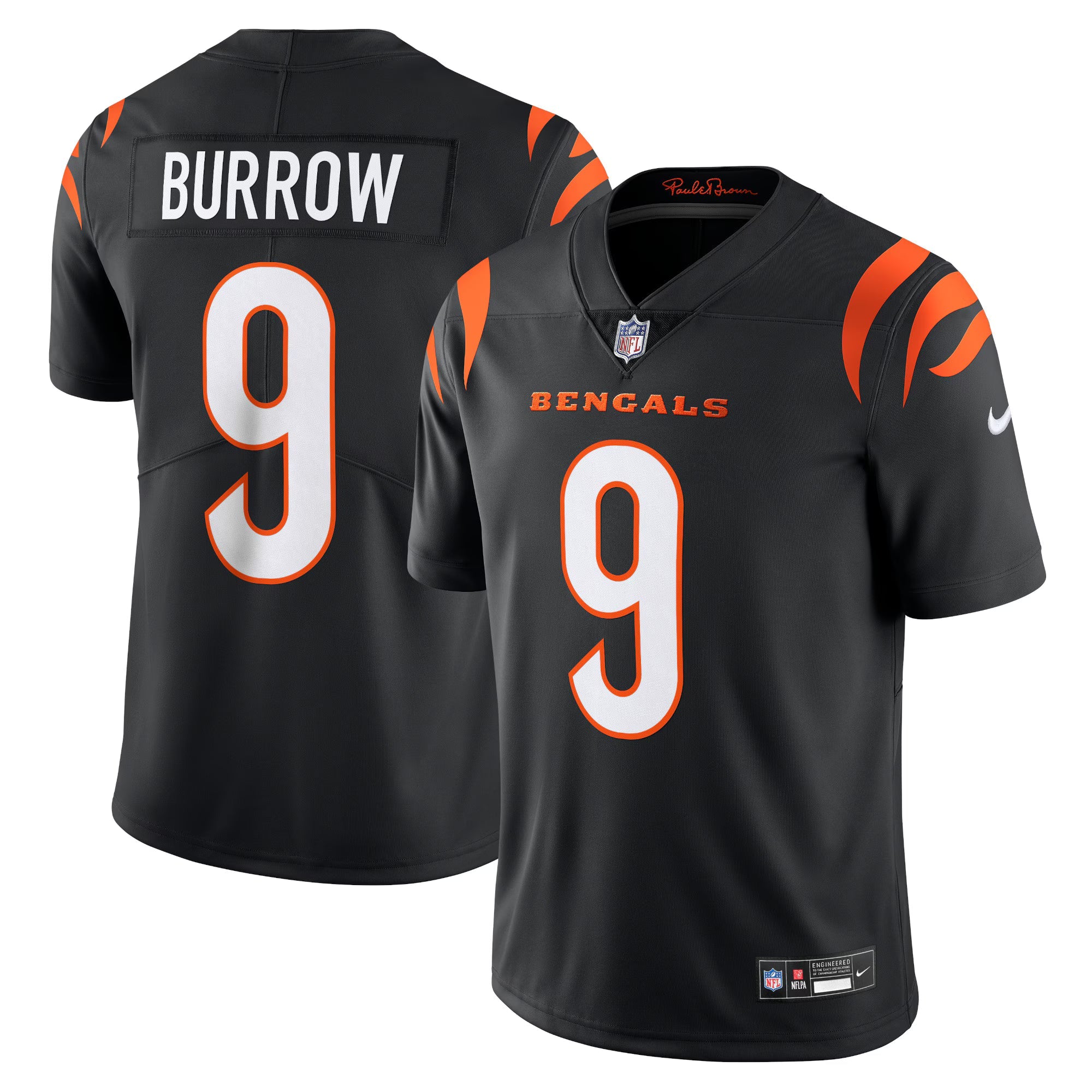 Cincinnati Bengals Joe Burrow Black Vapor Untouchable Limited Jersey