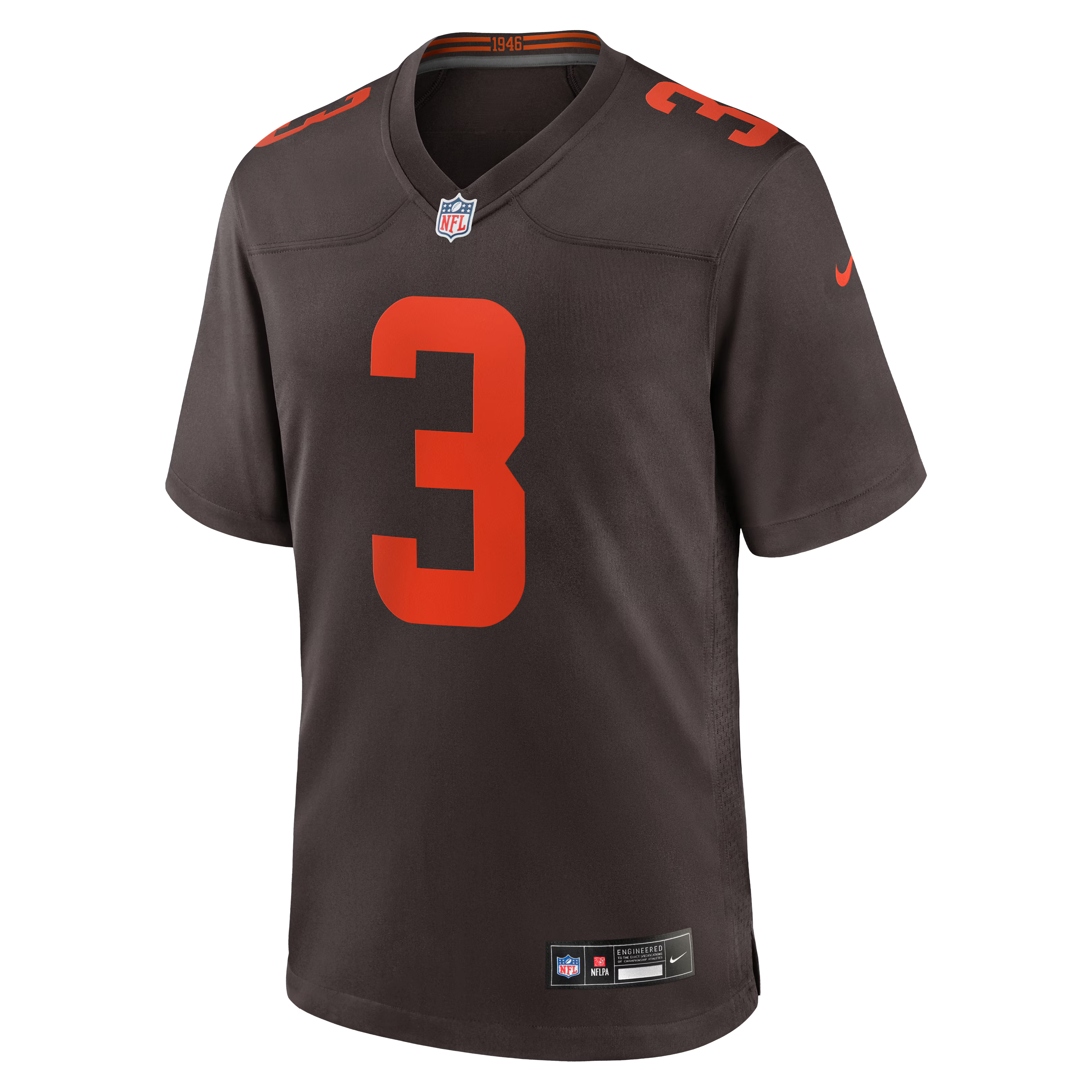 Cleveland Browns Jerry Jeudy Brown Alpha Dawg Game Jersey