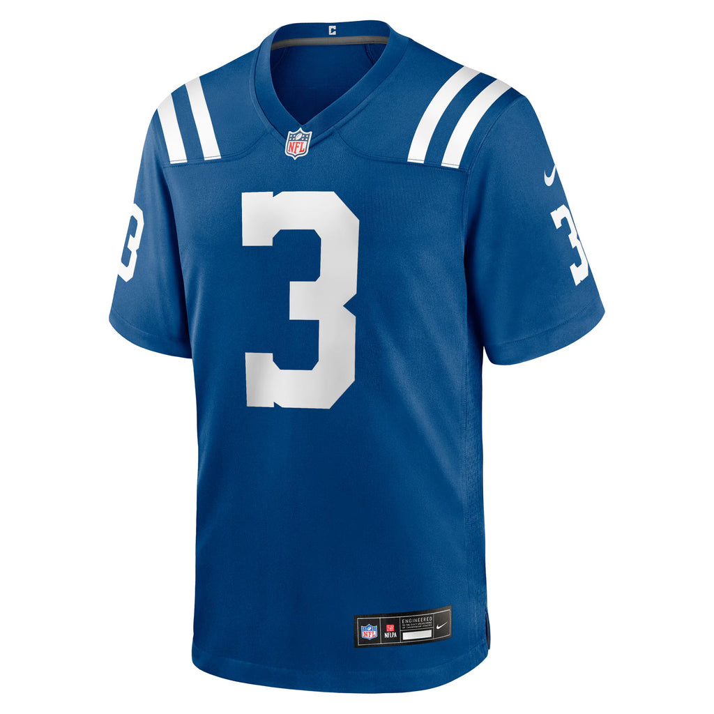 Indianapolis Colts Spencer Shrader Royal Team Game Jersey