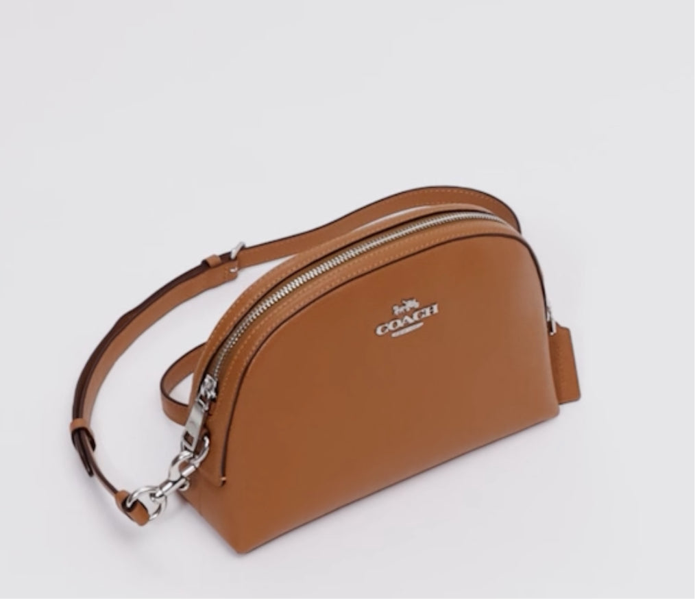 NWT Coach Leather Madi Crossbody Medium Bag In Tan