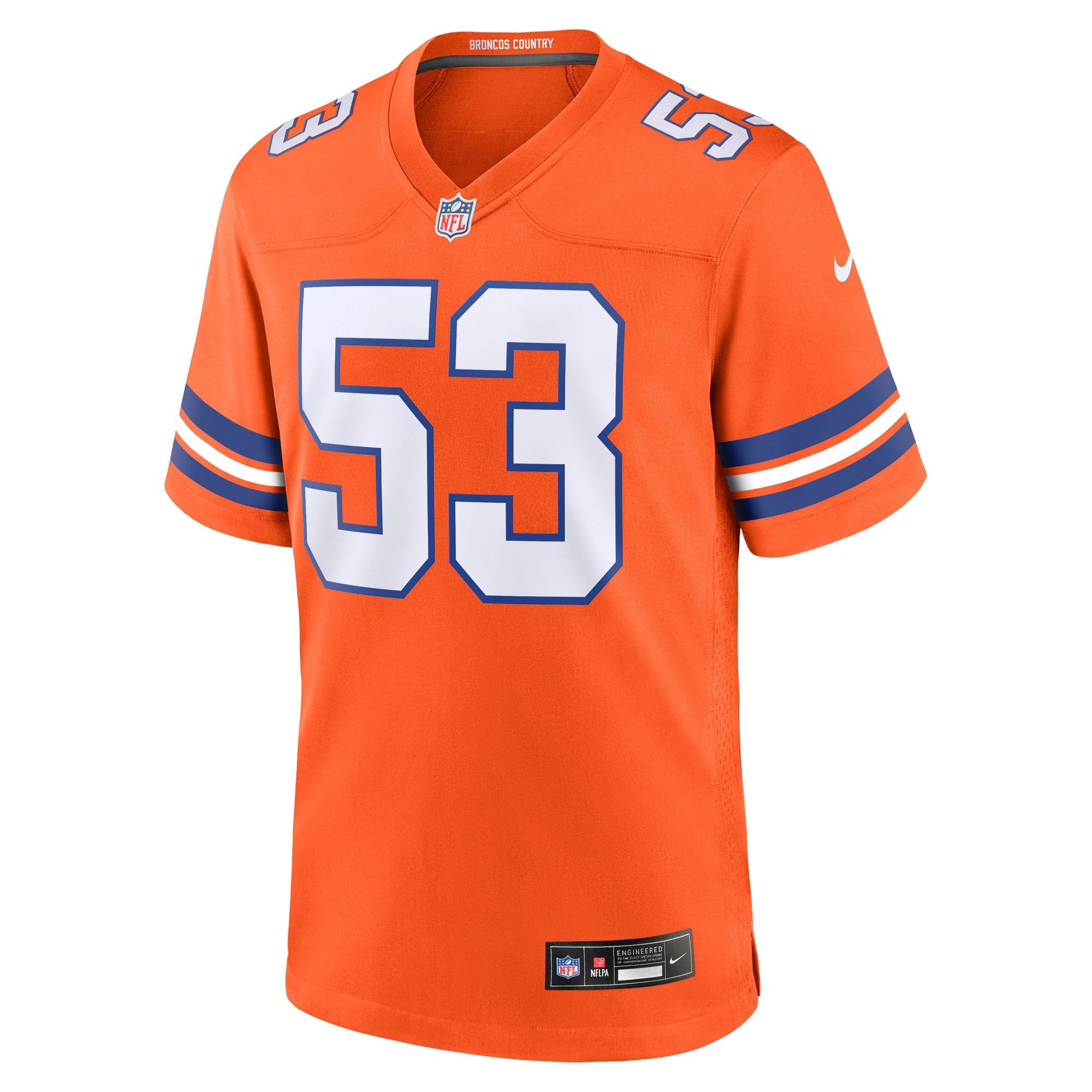 Denver Broncos Randy Gradishar Orange Retired Player Alternate Game Jersey