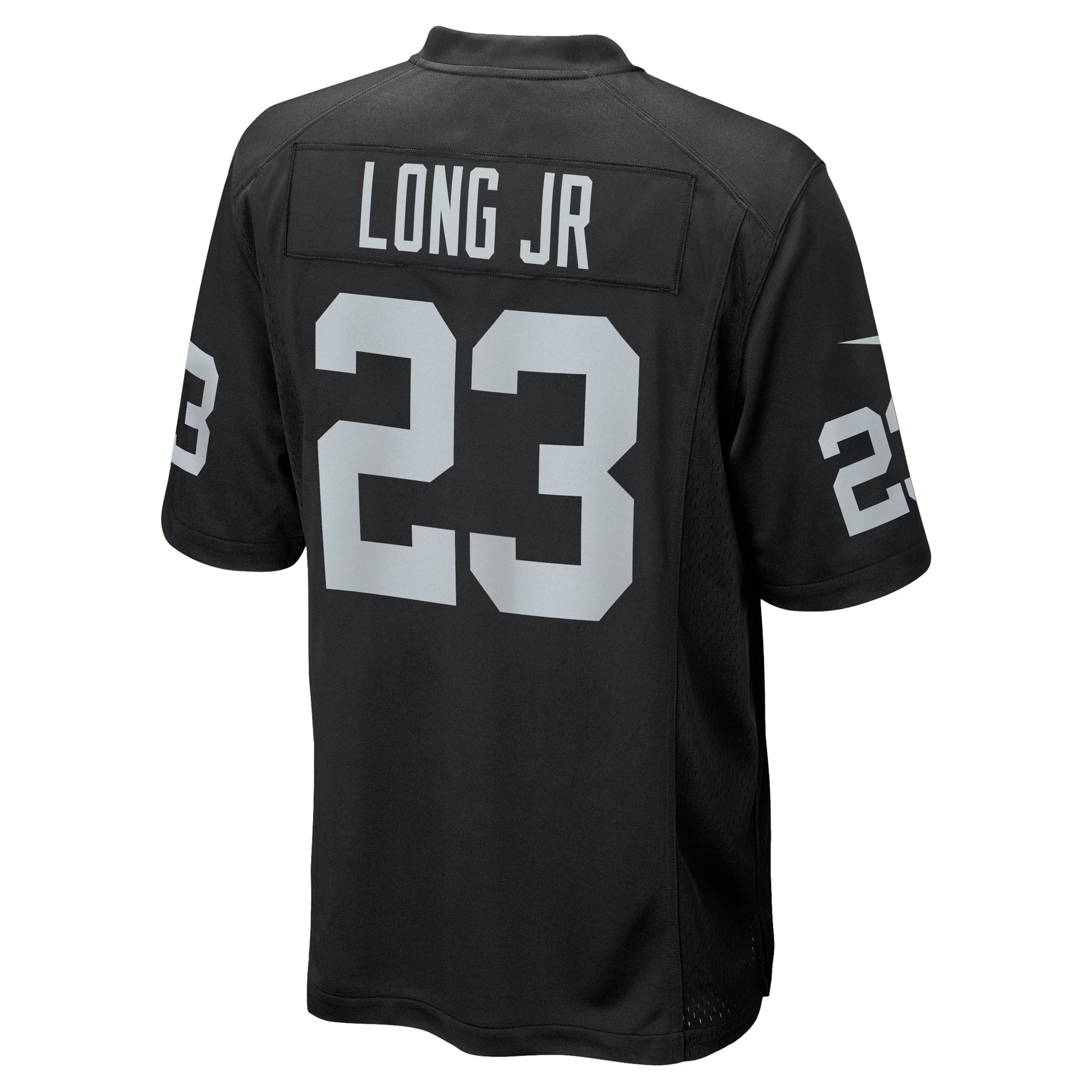 Las Vegas Raiders David Long Jr. Black Team Game Jersey
