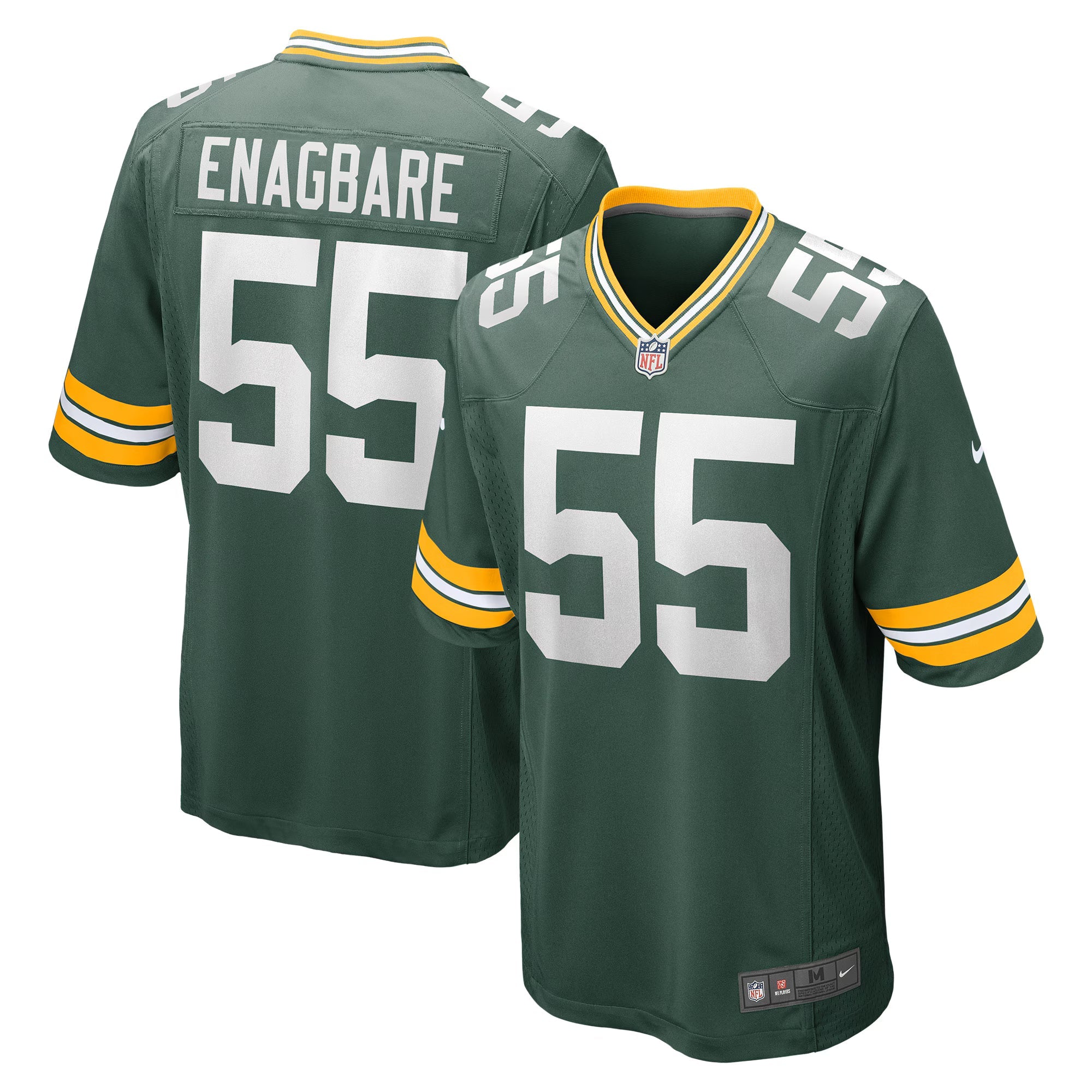 Green Bay Packers Kingsley Enagbare Green Game Player Jersey