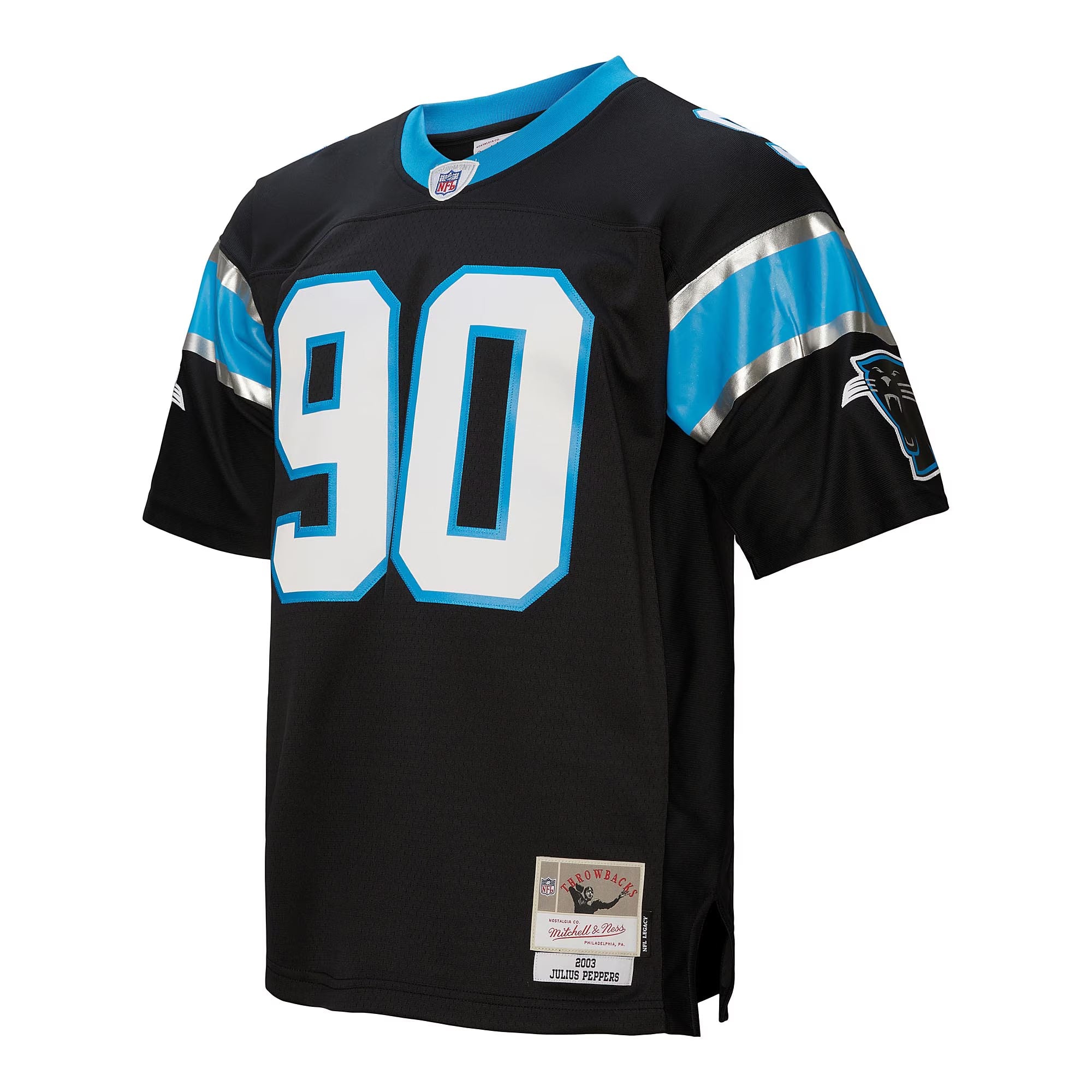 Carolina Panthers Julius Peppers Mitchell & Ness Black Legacy Replica Jersey