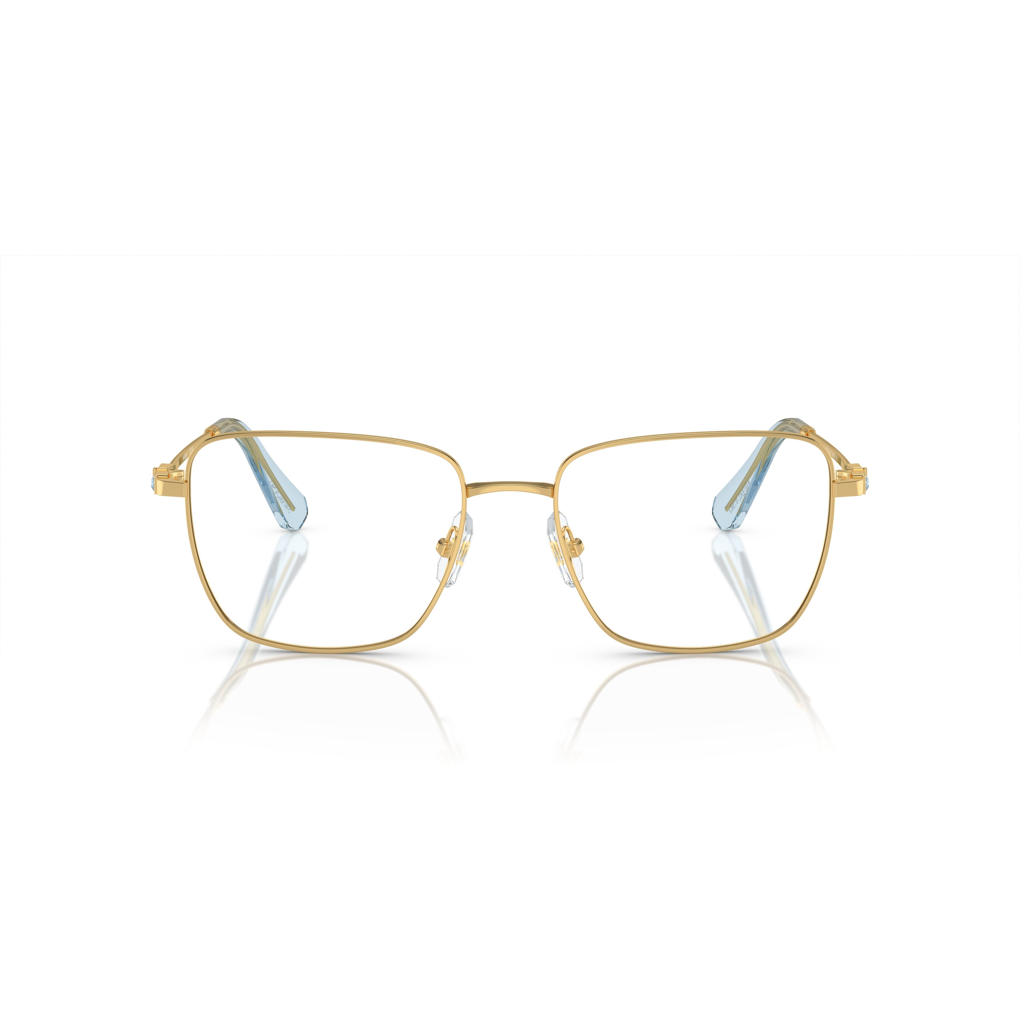 0Sk1003 Delicate Gold Metal Frame Sunglasses with Gradient Temples