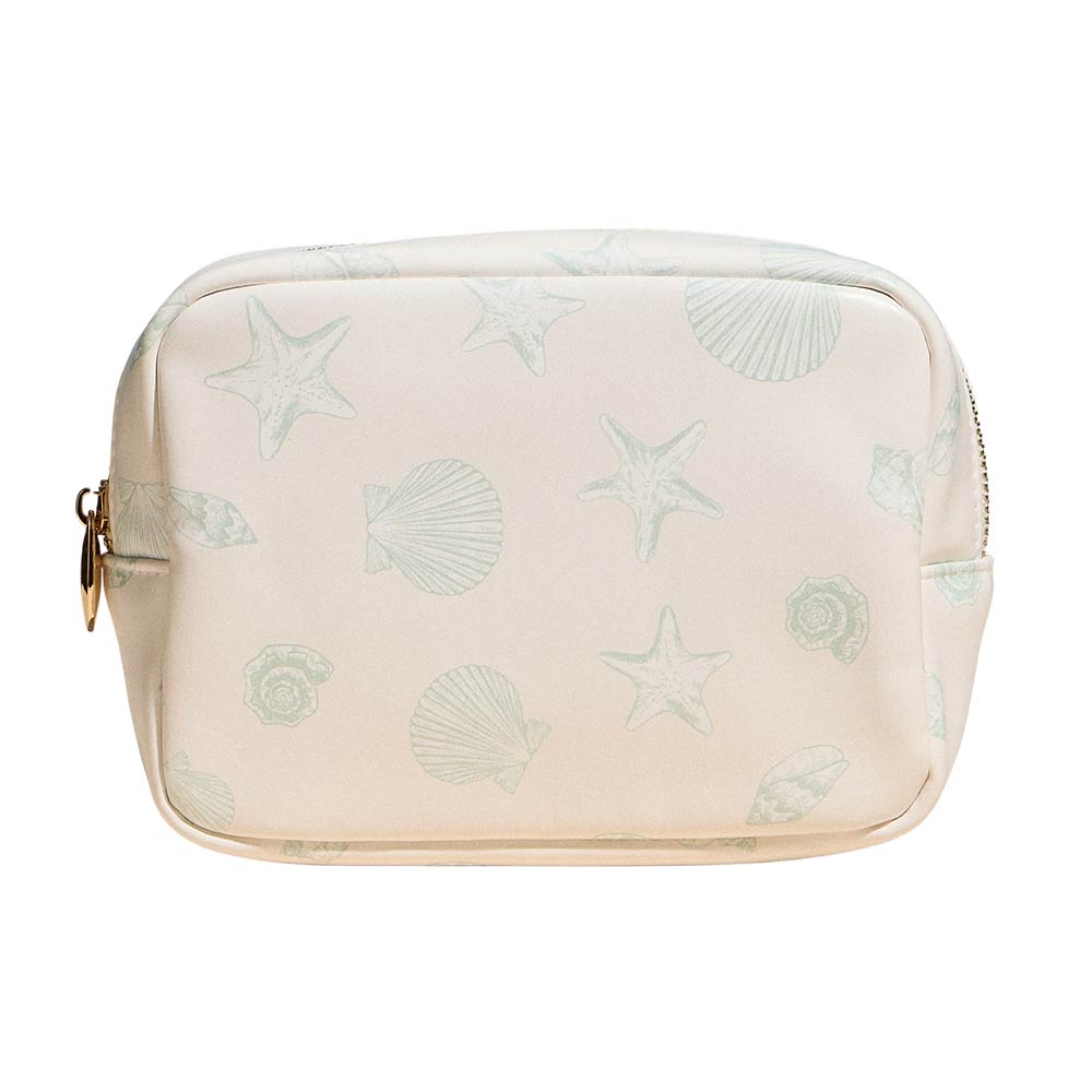 Sealife Pattern Print Portable Cosmetic Pouch Bag