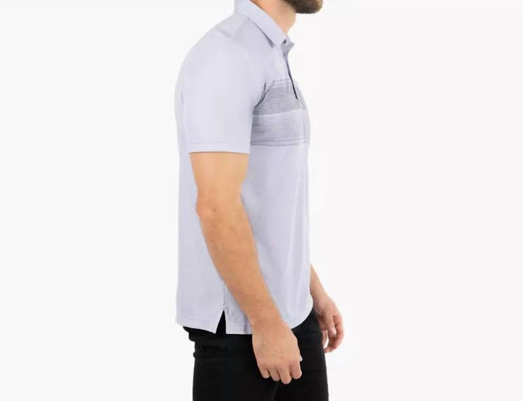Miss The Boat Polo Shirt In Heather Silver Bullet