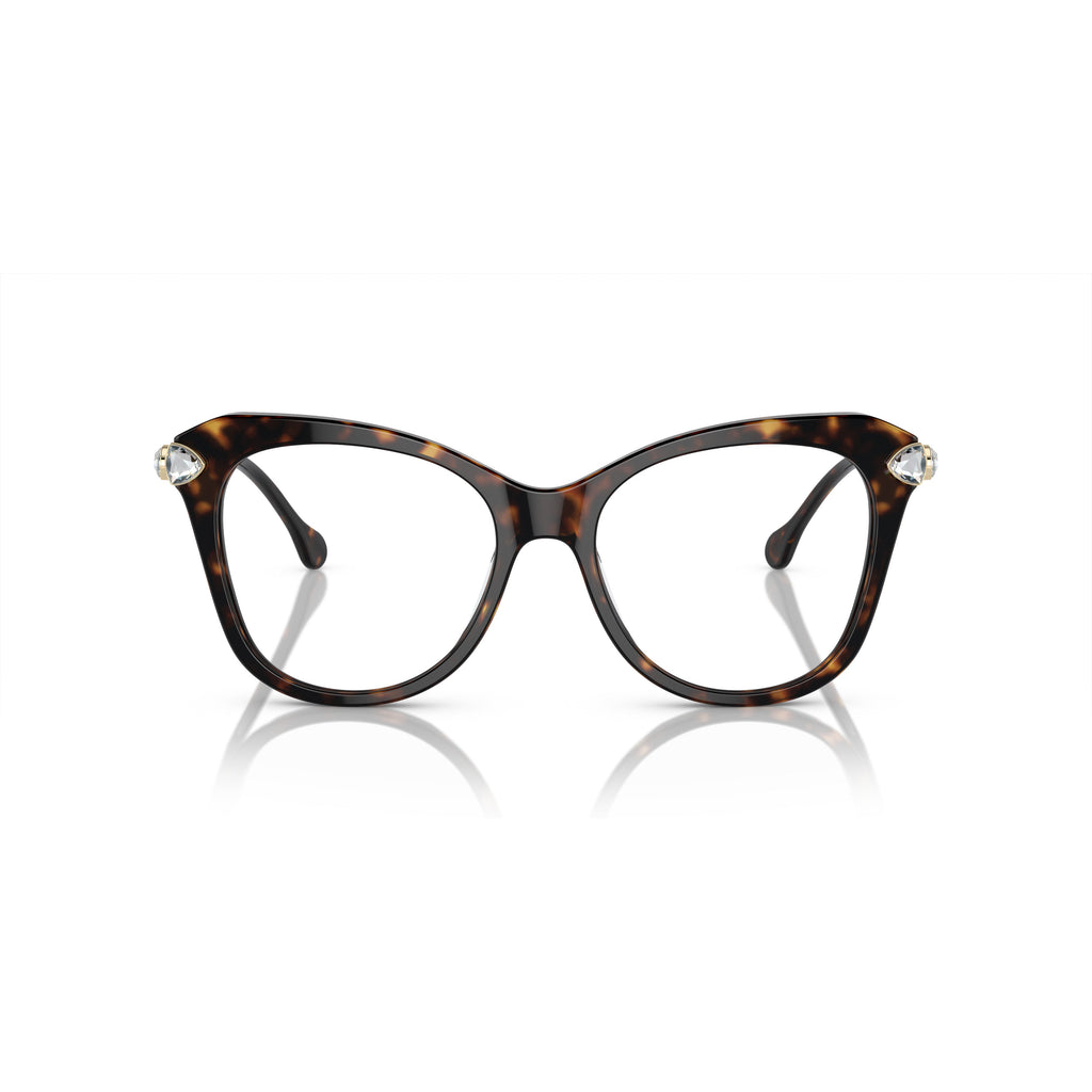 0Sk2012 Bold Cat-Eye Sunglasses with Crystal Embellishments